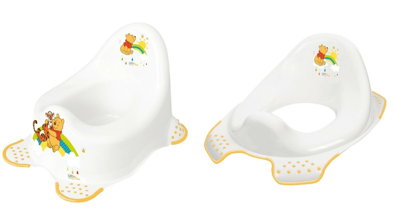 Töpfchen Kindertopf + WC Toilettensitz Winnie Pooh weiß