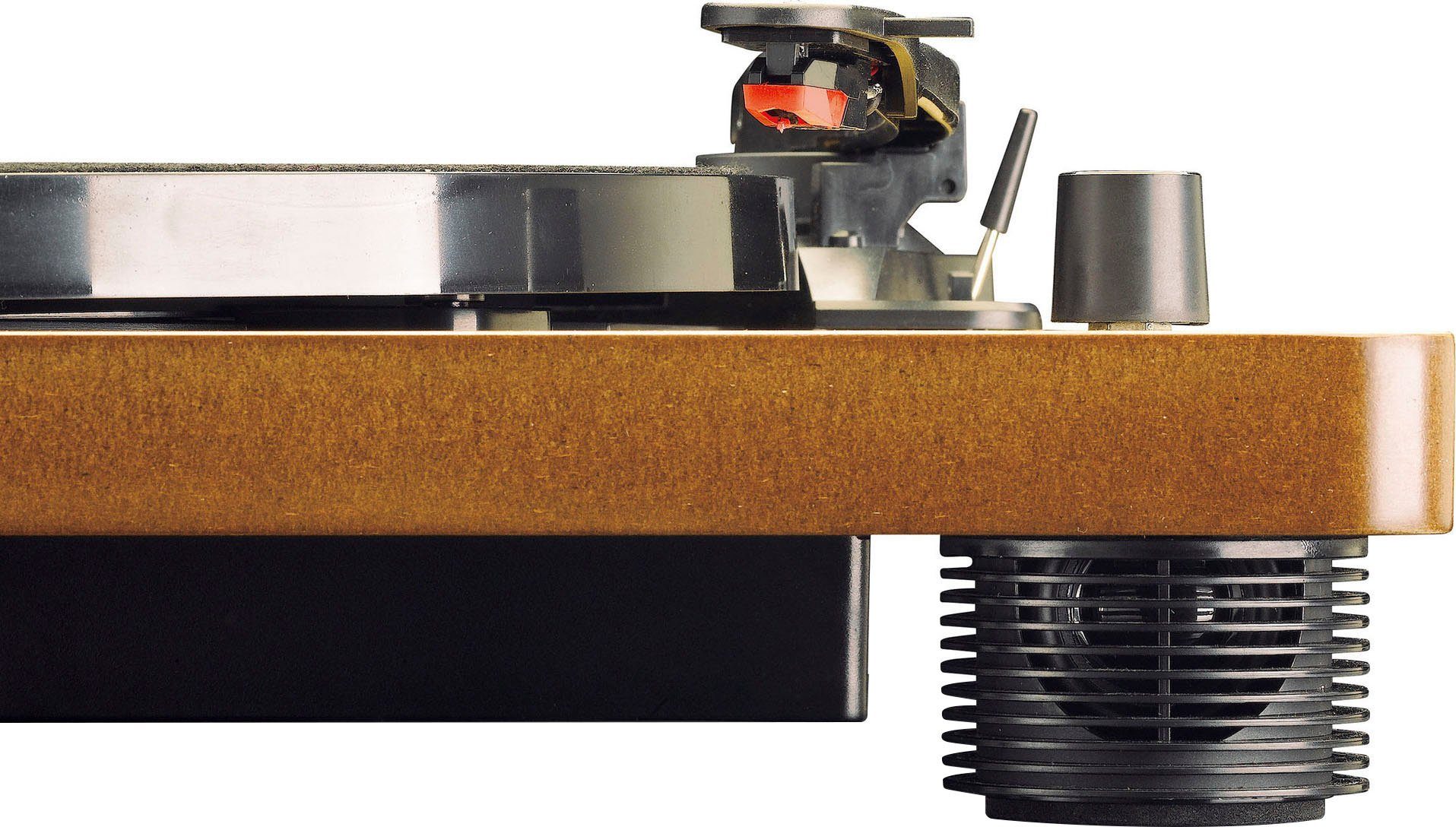 Lenco LS-50WD Plattenspieler (Riemenantrieb) mit Lautsprechern Holz Plattenspieler int