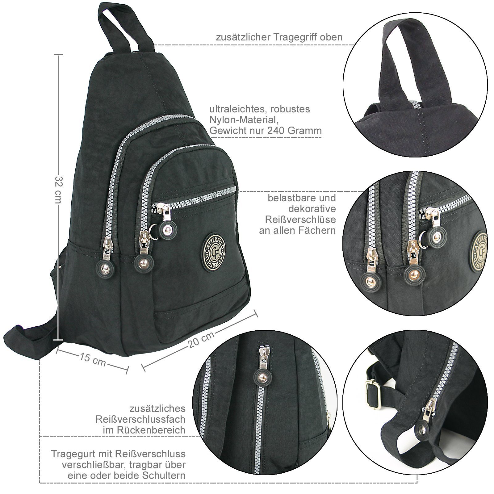CF CATTERFELD Cityrucksack - Sehr leichter Damen Daypack - Freizeit, Fahrad günstig online kaufen