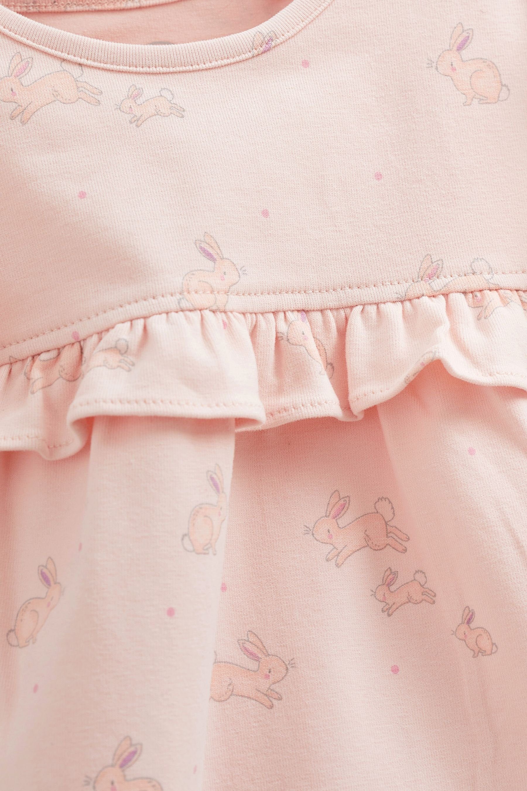 (4-tlg) Shorts Baby-T-Shirt 4-teiligen Set im & T-Shirt und Shorts Next Pink/White