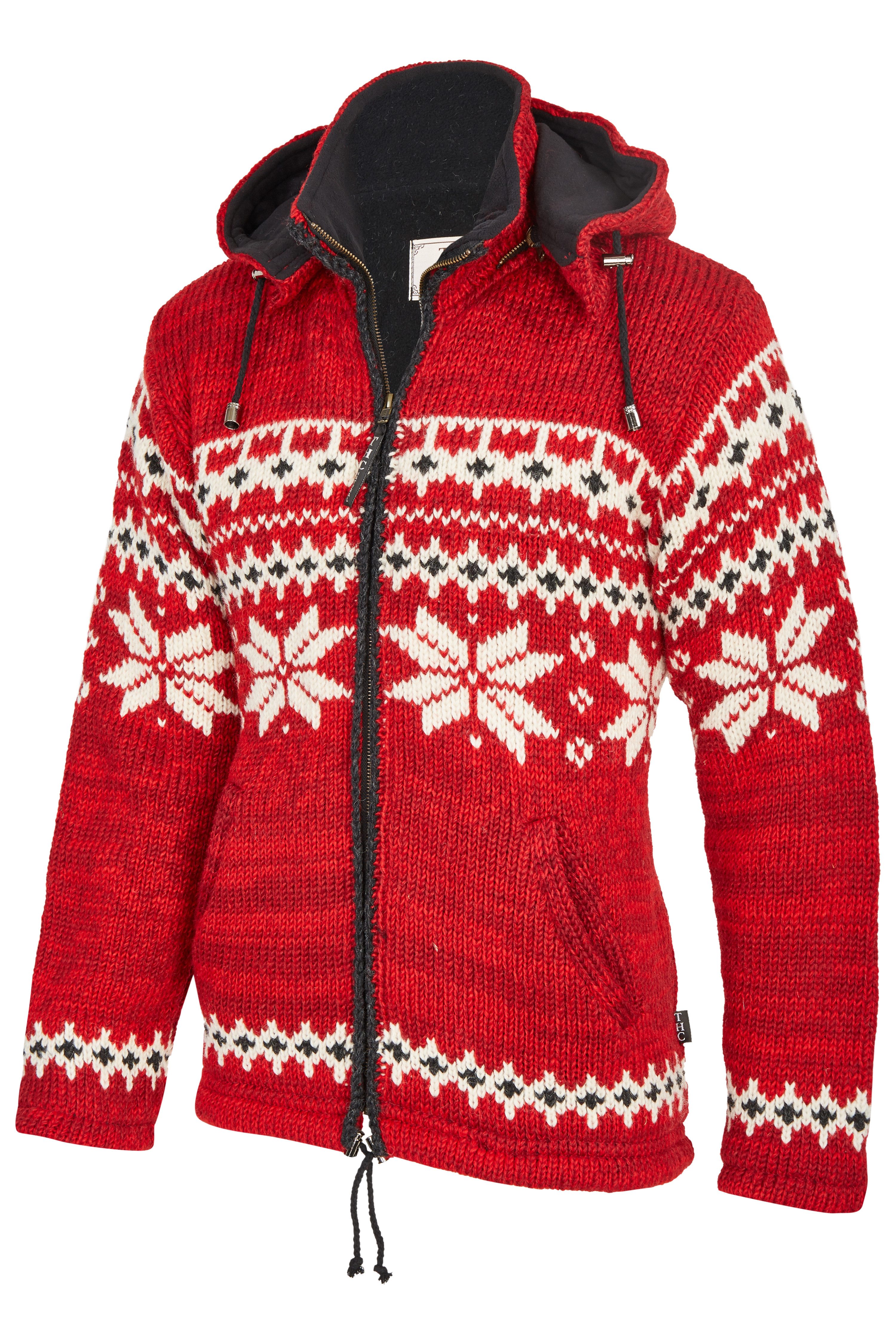 THC Natural Line Strickjacke Schafwollstrickjacke Norweger rot 601 (1 Stück günstig online kaufen