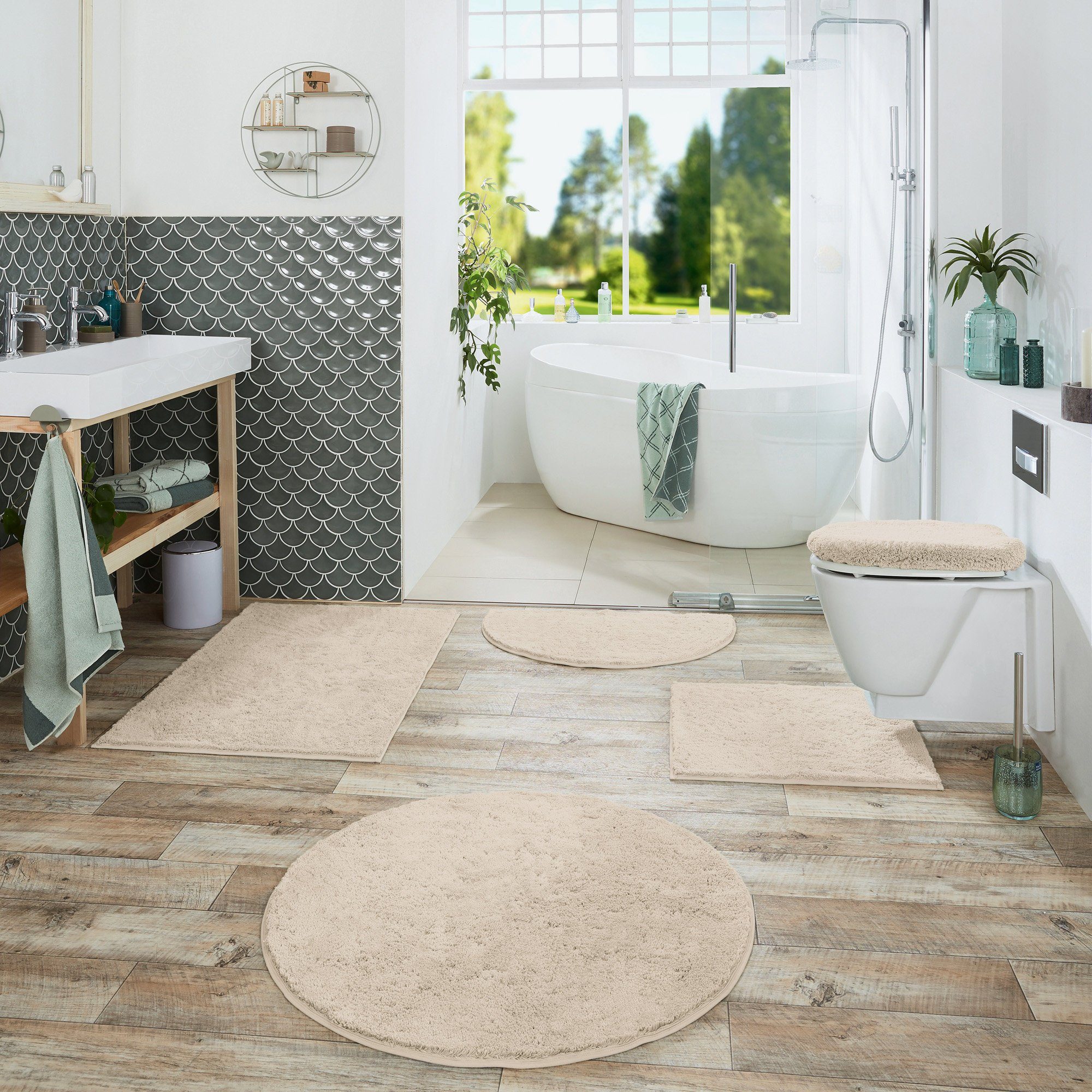 Erwin Müller WC-Deckelbezug WC-Deckelbezug "Ulm", Höhe 13 mm, mit Schnürung:, Uni