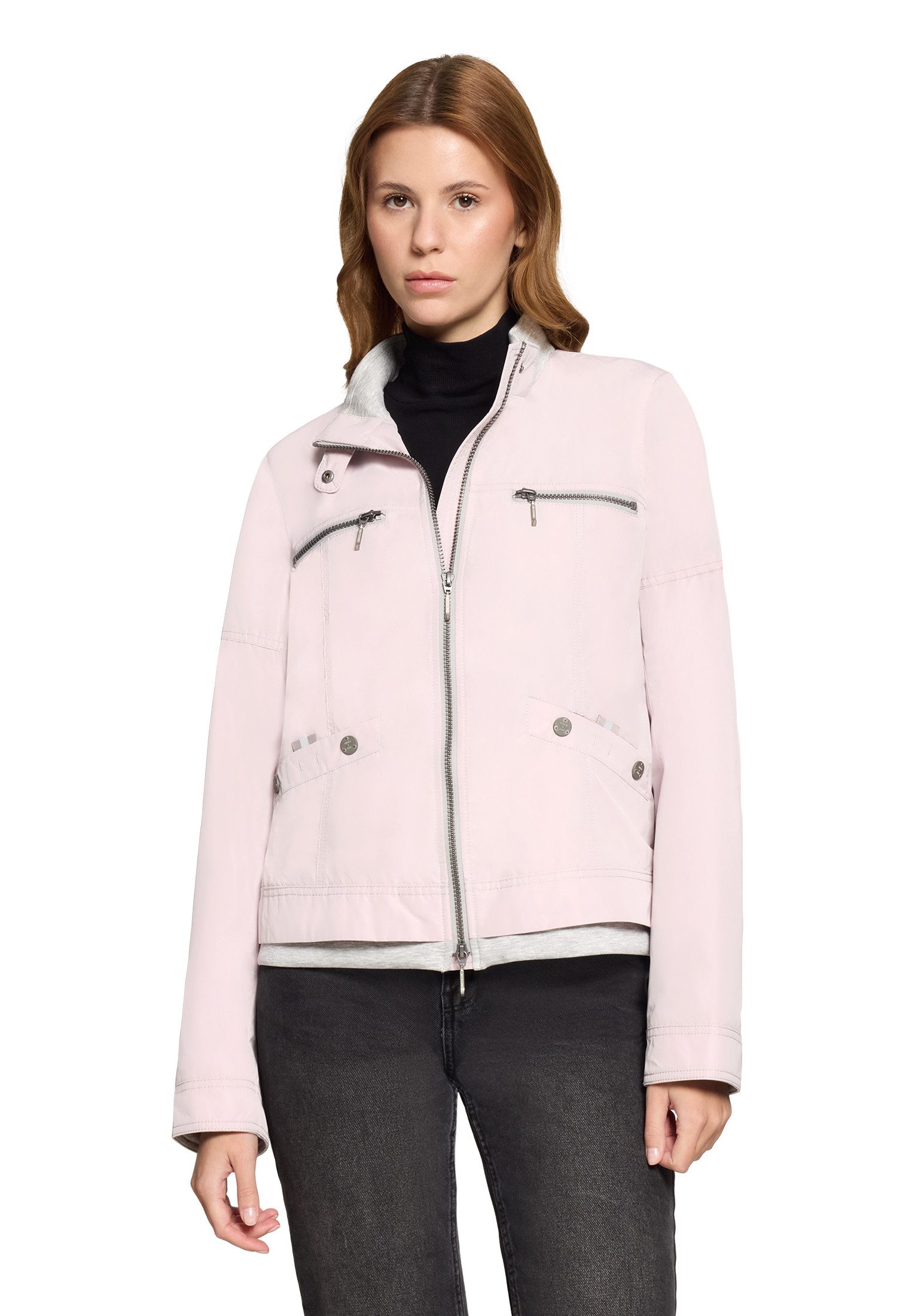 Amber & June Sommerjacke Damen mit Stehkragen günstig online kaufen