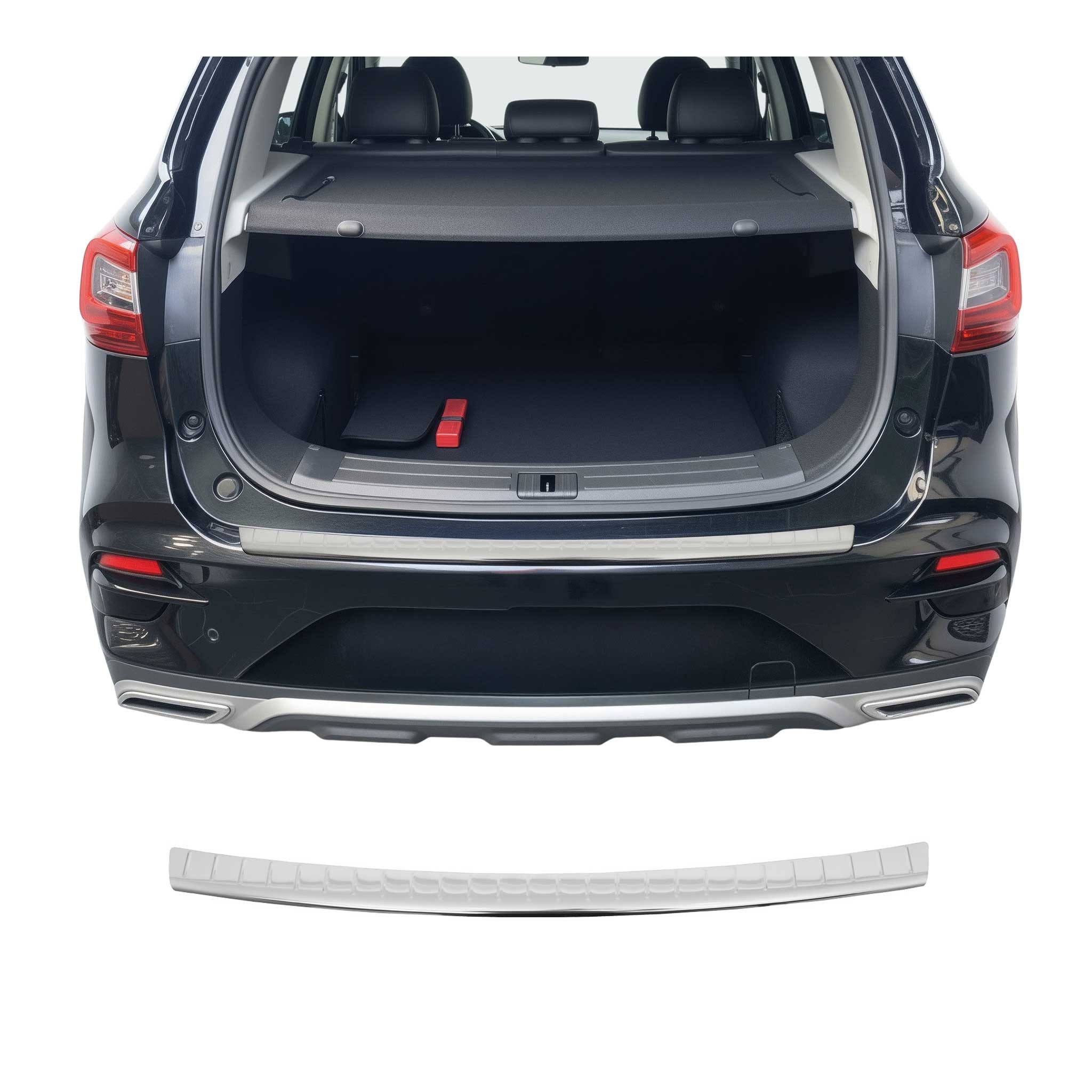 OMAC Ladekantenschutz für Mg ZS SUV 2018-2025 Chrom Edelstahl Glänzend, Langlebig,Einfache Reinigung,Einfache Installation,Rostbeständig