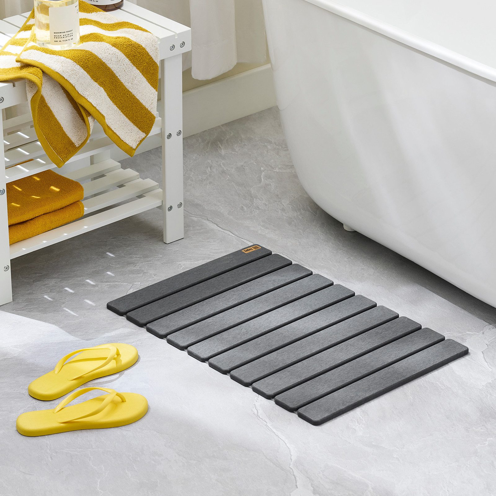 SoBuy Badematte SDA10, Stein Badematte Kieselgur-Duschmatte, günstig online kaufen