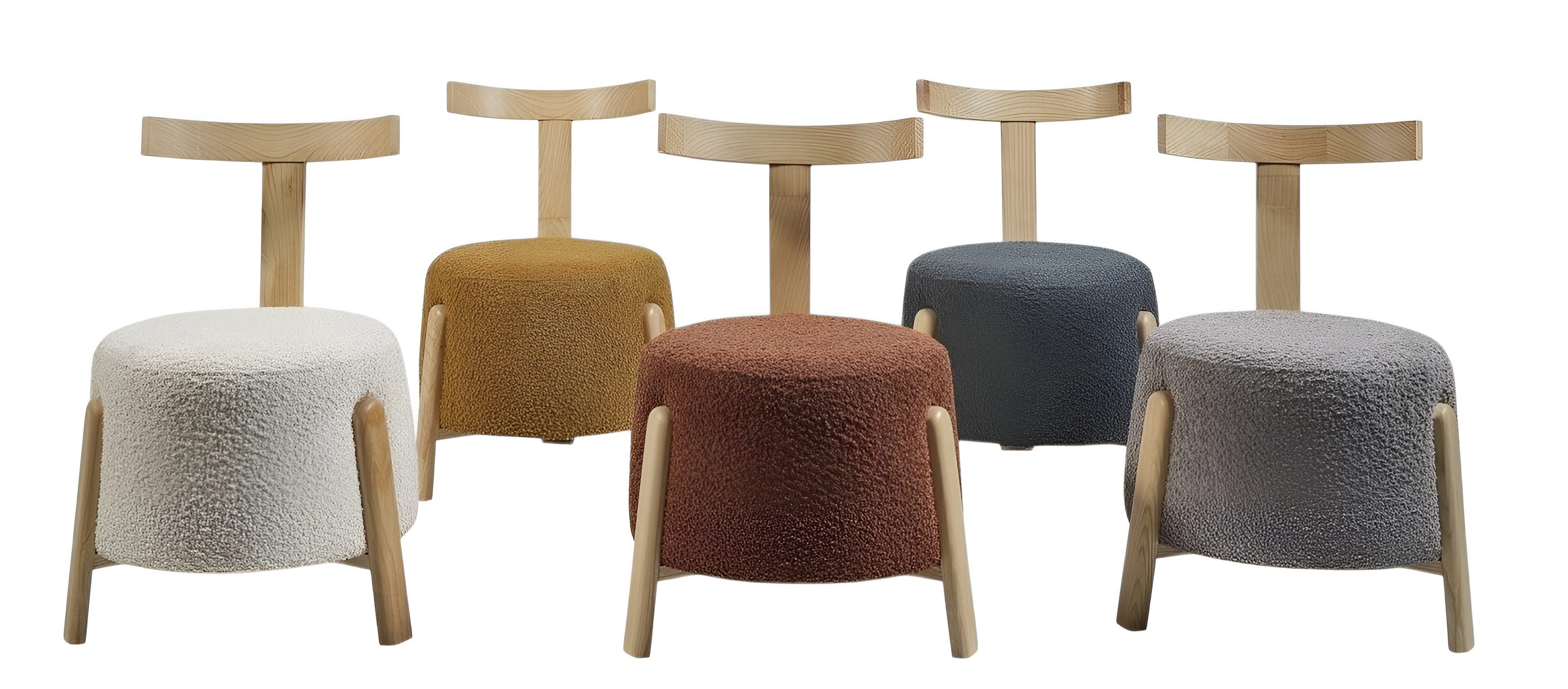 JVmoebel Polsterstuhl Eleganter Polsterstuhl aus hochwertigem Textil in modernem Design (5 St), Made in Europa