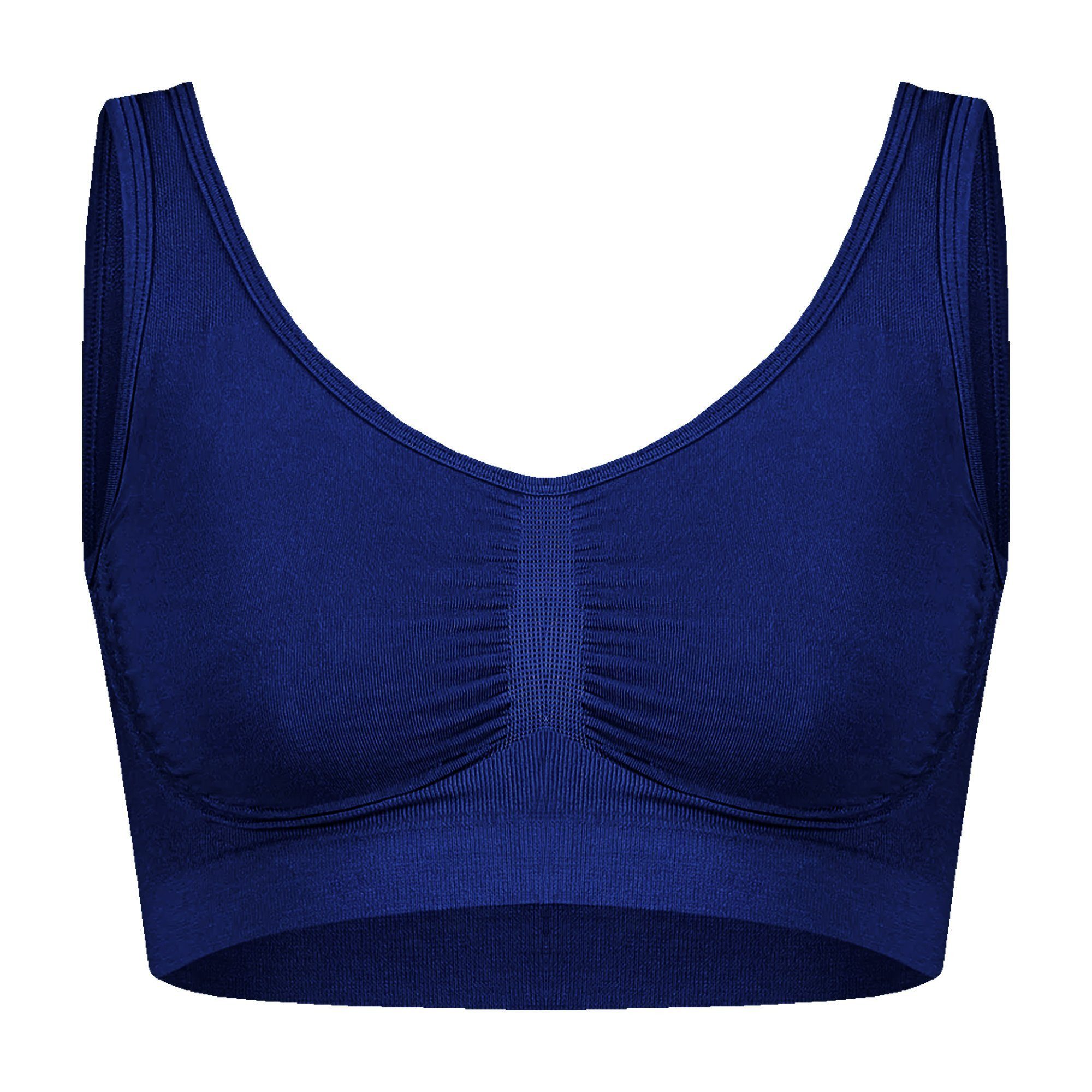 TEXEMP Sport-BH Sport-BH Bustier Fitness Unterwäsche Nahtlos Bra Gym Yoga Top (1-tlg) Atmungsaktiv & Hautsympathisch