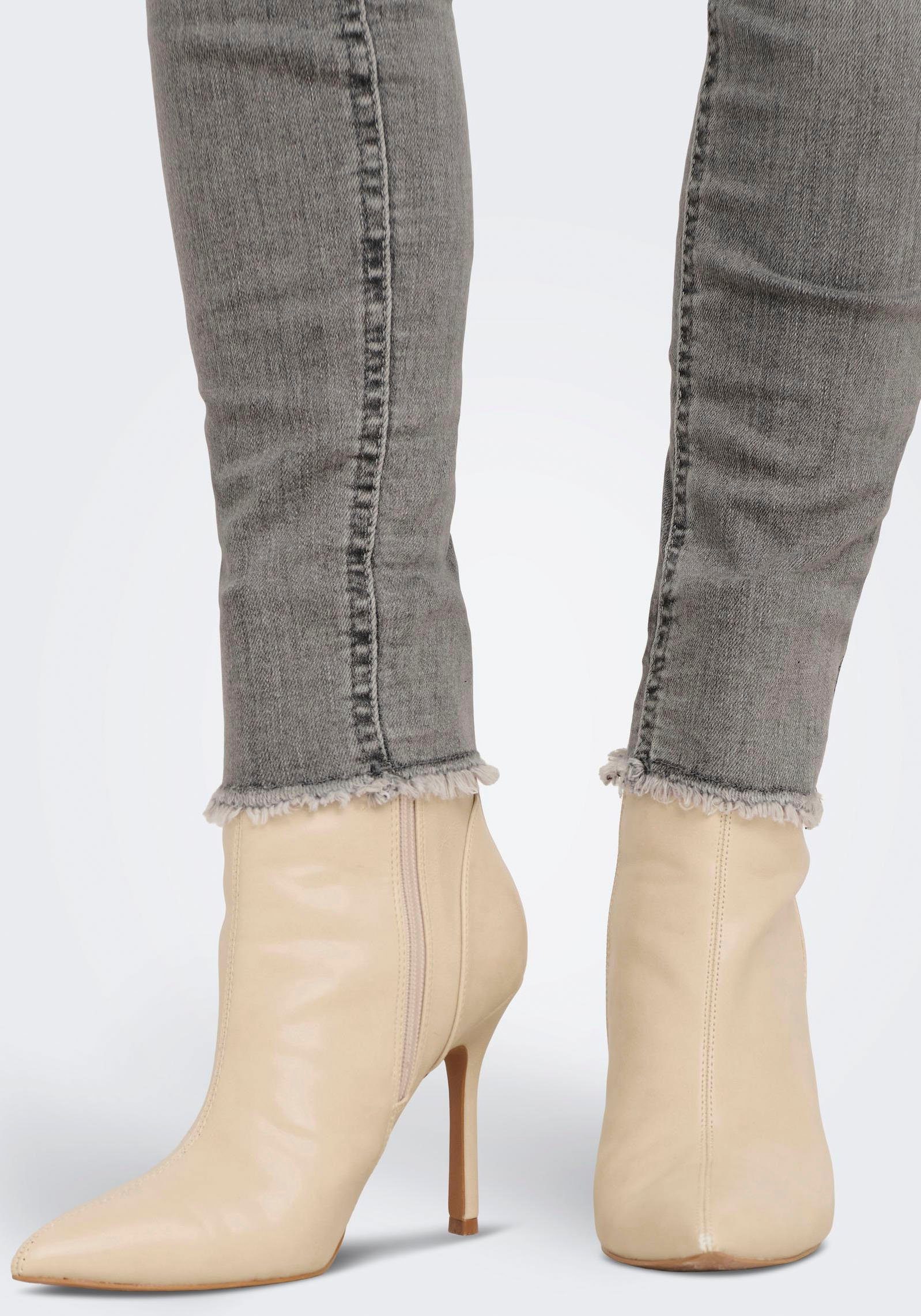 ONLY Skinny-fit-Jeans ONLBLUSH MID SK AK RW DST DNM REA724NOOS mit Destroyed Effekt