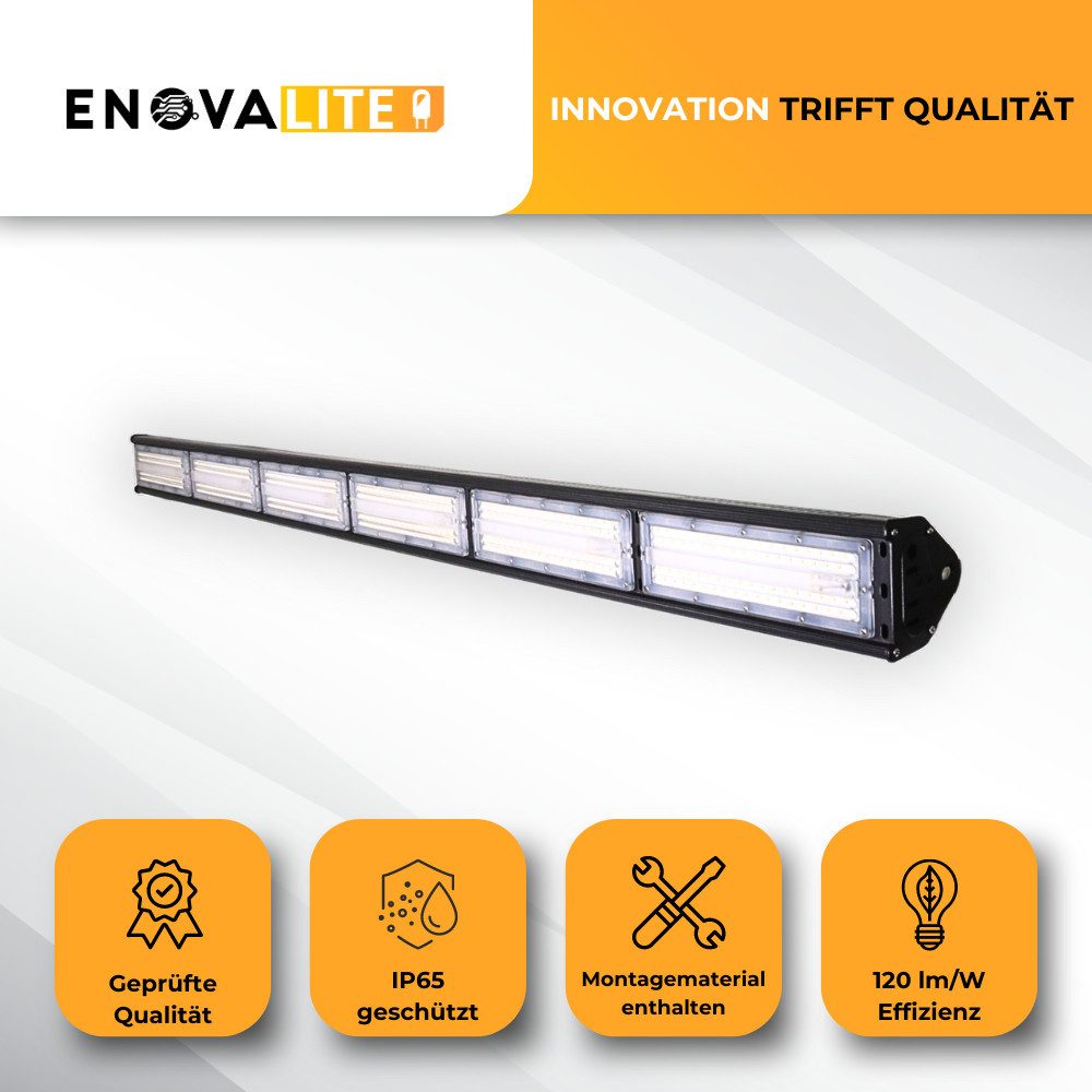 ENOVALITE LED Arbeitsleuchte LED-HighBay, linear, 300 W, 36000 lm, 5000 K (neutralweiß), IP65, LED fest integriert, Tageslichtweiß, neutralweiß