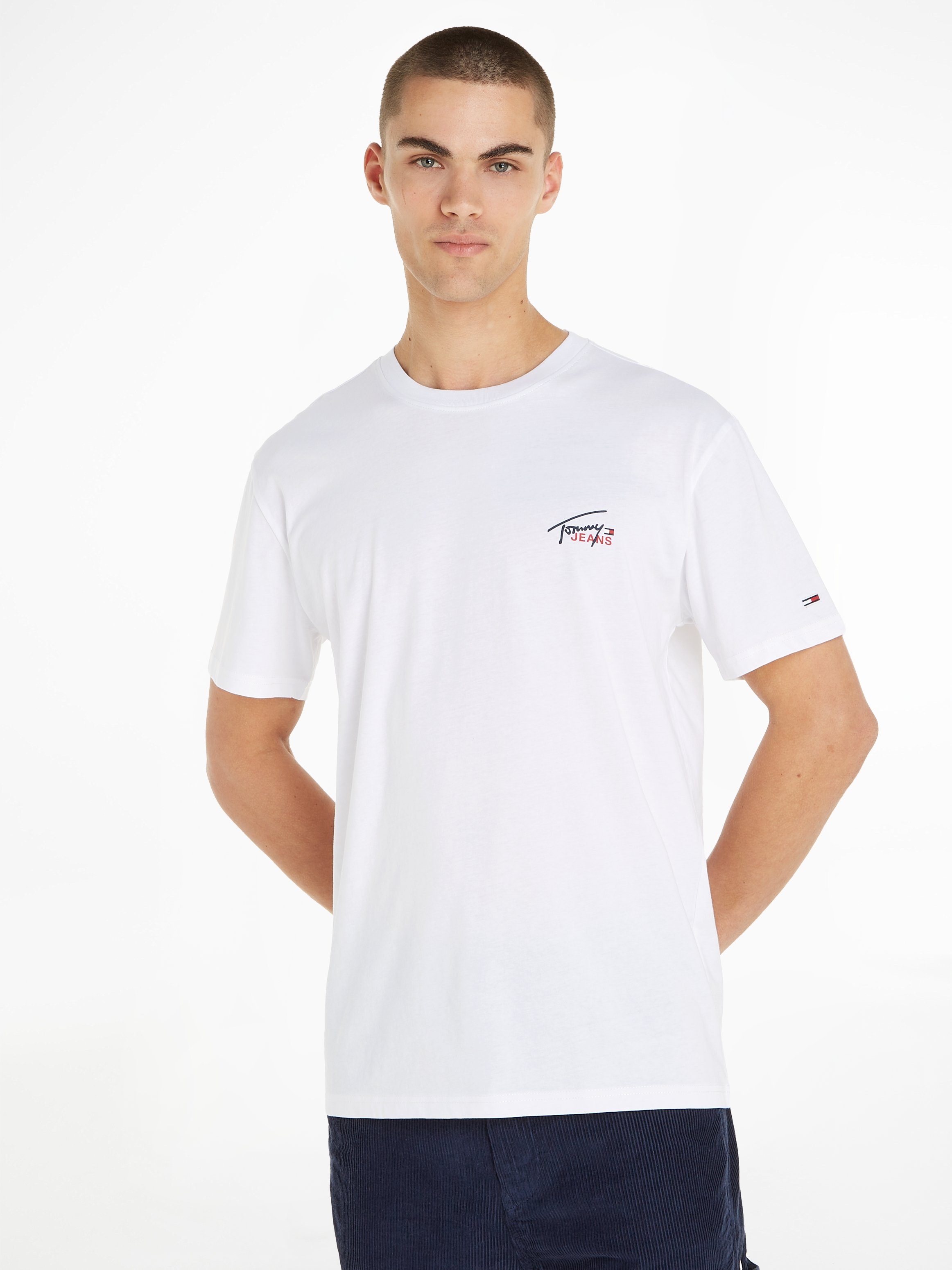 Tommy Jeans T-Shirt TJM CLSC SMALL FLAG TEE White | T-Shirts