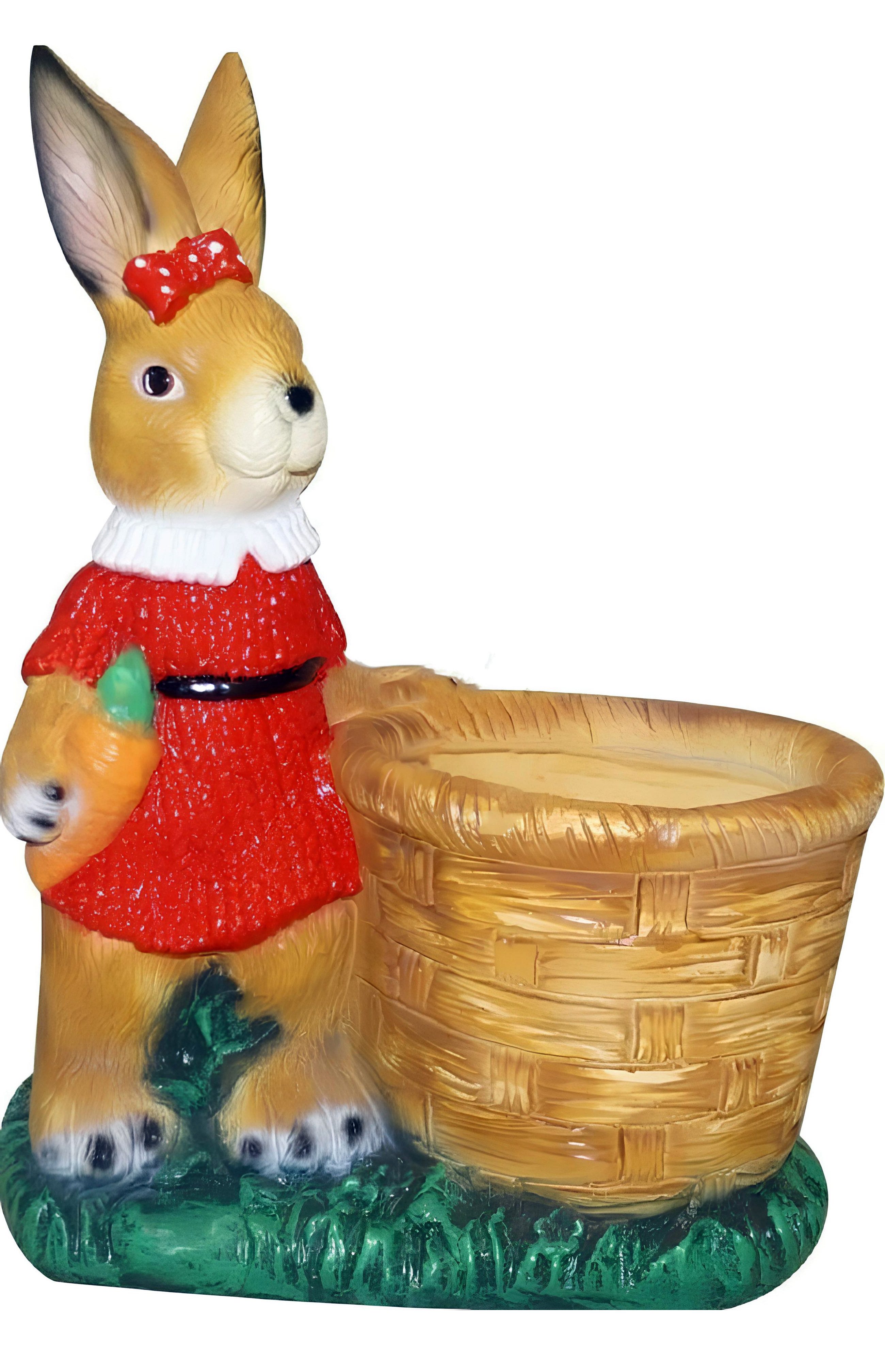 Xlmoebel Tierfigur Hase Gartenfigur aus wetterfestem Material für dekorative Akzente (Hase Material : Kunststoff43 x 30 cm), Hergestellt in Europa