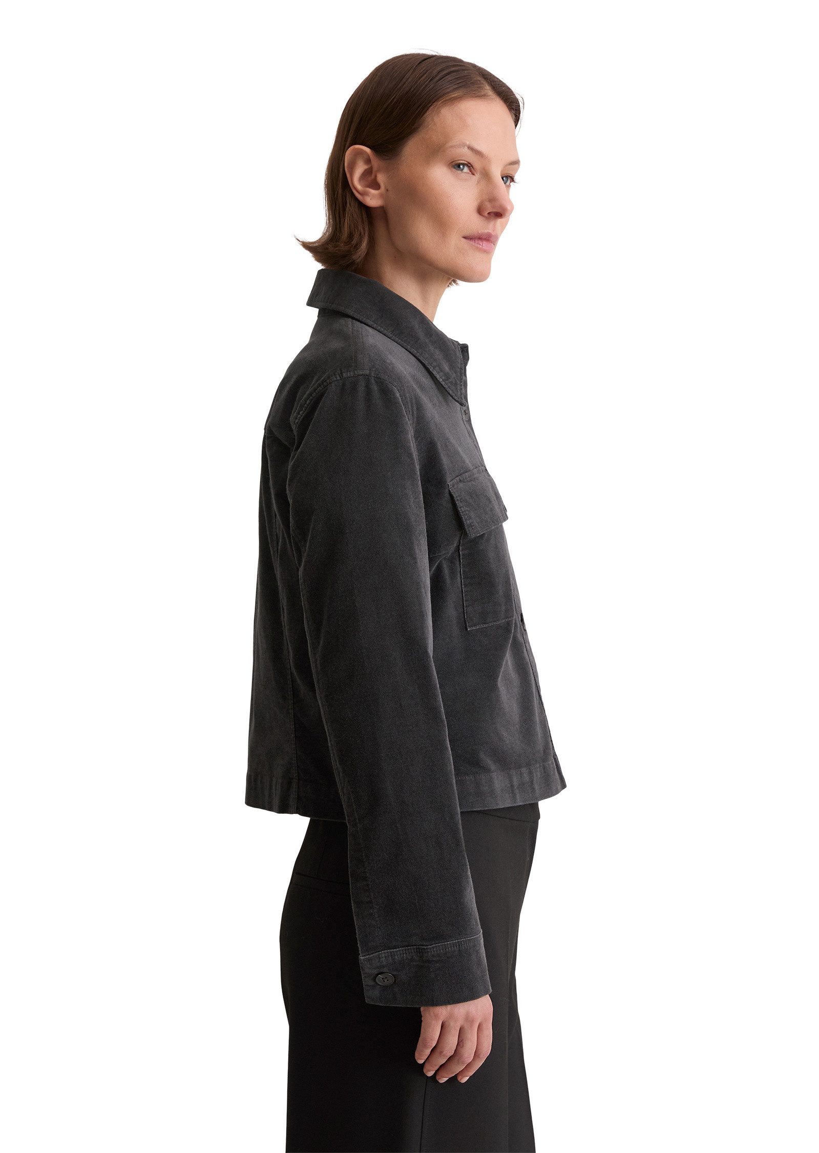 Marc O'Polo Kurzjacke aus Organic-Cotton-Viskose-Stretch günstig online kaufen