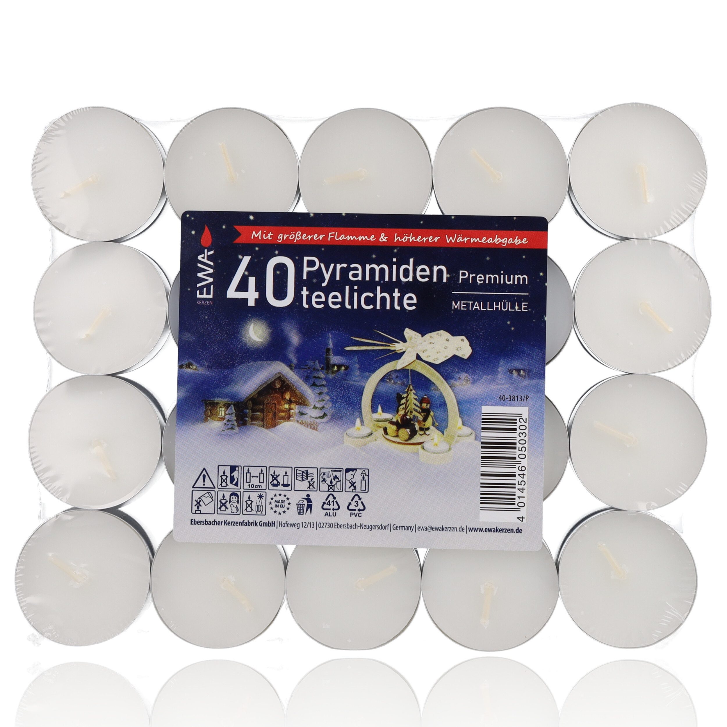 EWA Teelicht Ebersbacher Kerzenfabrik EWA ehem. JEKA 40 Pyramidenteelichte günstig online kaufen