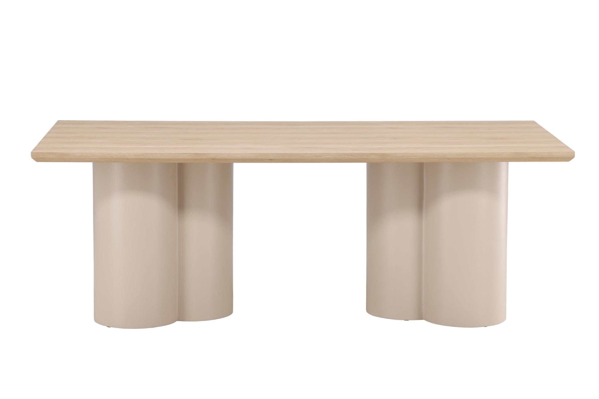 Venture Home Esstisch Olivia Esstisch 100x210 cm beige. (1-St)