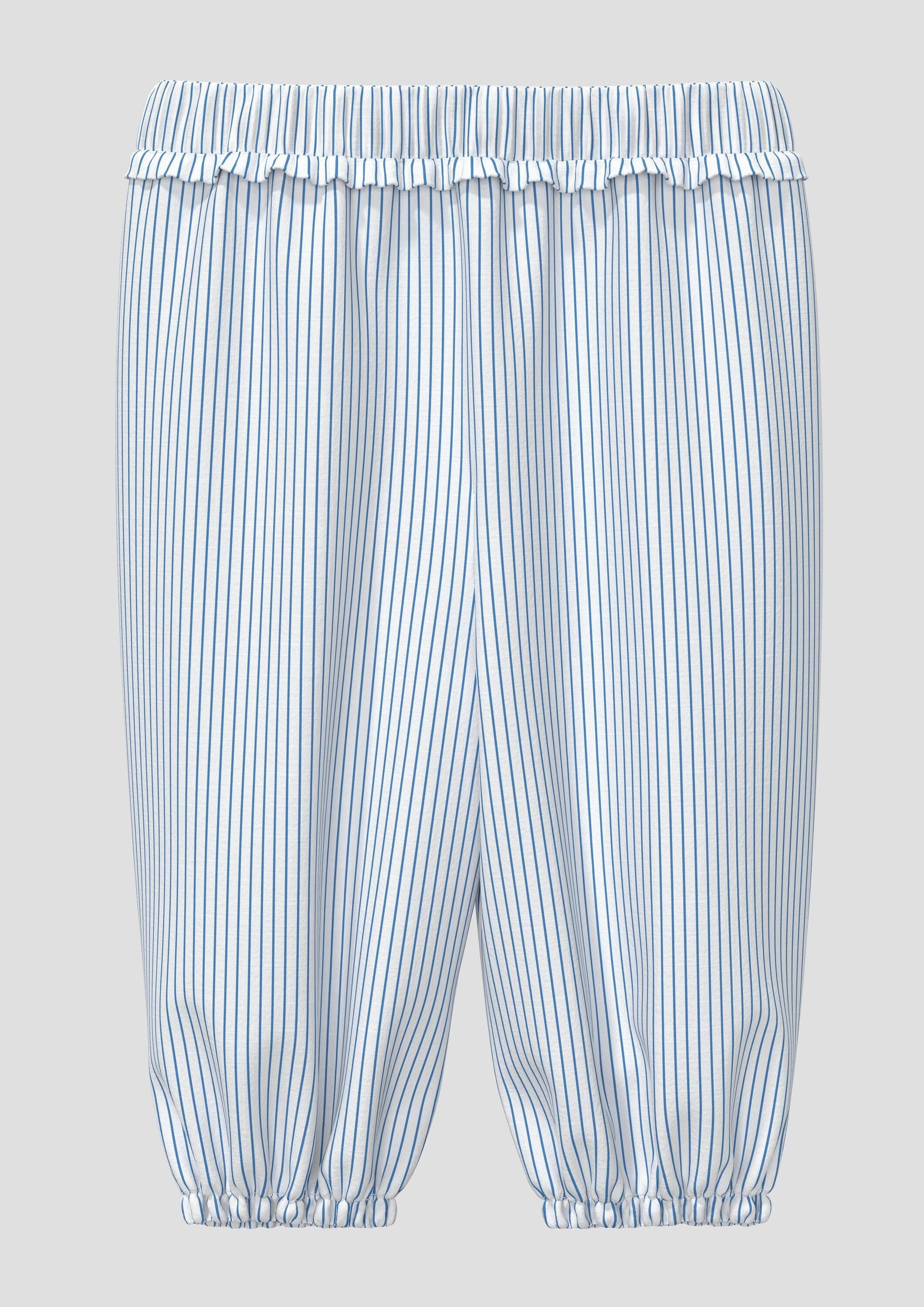 s.Oliver Chinos Hose Loose-Fit-Hose mit Rüschen in Leinenoptik