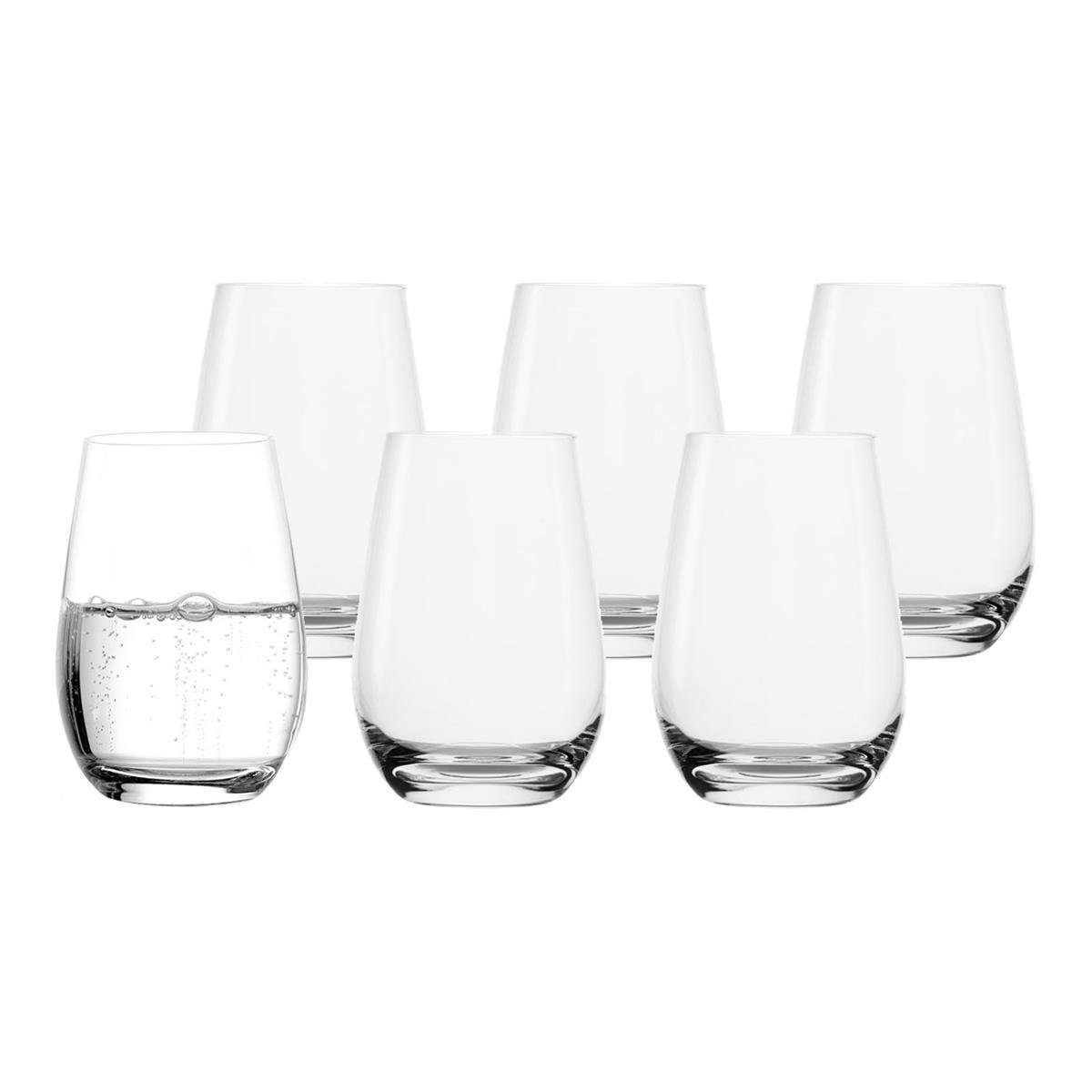 Stölzle Glas Stölzle Lausitz Gläser 465ml Trinkgläser 6er Set, Kristallglas