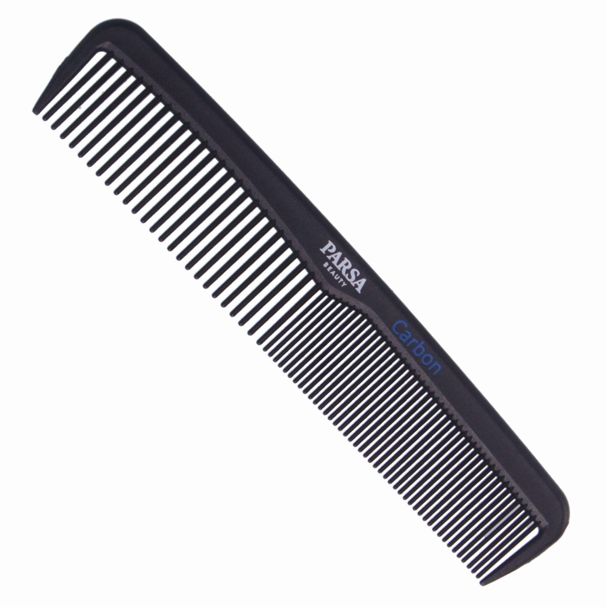 PARSA Beauty Haarkamm Professional Carbon Frisierkamm 150mm, Antistatisch & Hitzebeständig