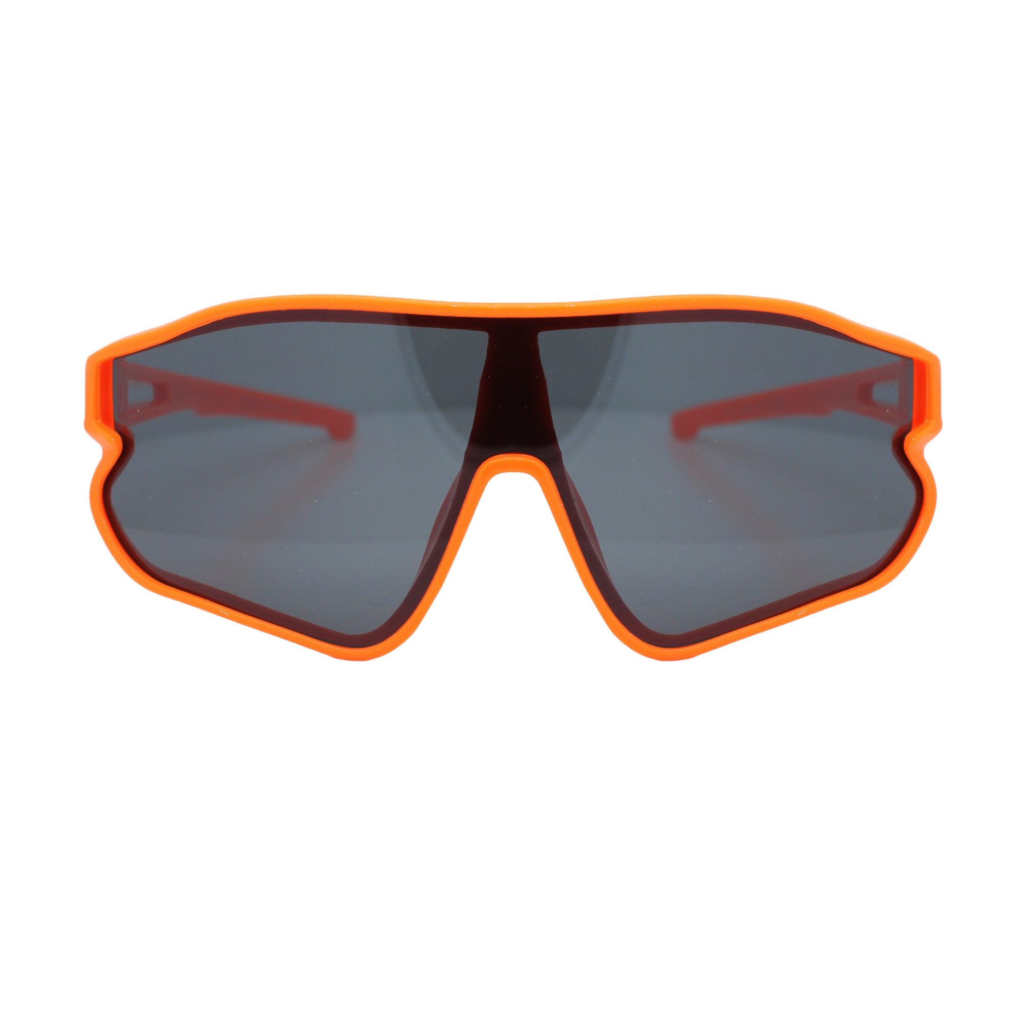 Vaccari-design Sonnenbrille Kinder Sportbrille UV400 Schwarz Getönt 7 bis 13 Jahre (Markenbrille in Rot oder Orange) Radbrille für Jungen und Mädchen mit Brillenbeutel