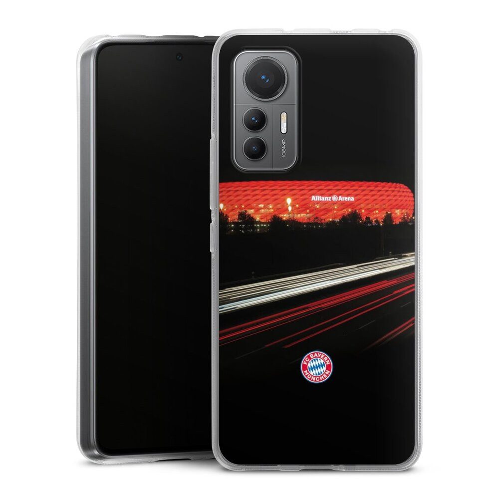 DeinDesign Handyhülle FC Bayern München FCB Stadion FC Bayern München Allianz Arena, Xiaomi 12 Lite 5G Silikon Hülle Bumper Case Handy Schutzhülle