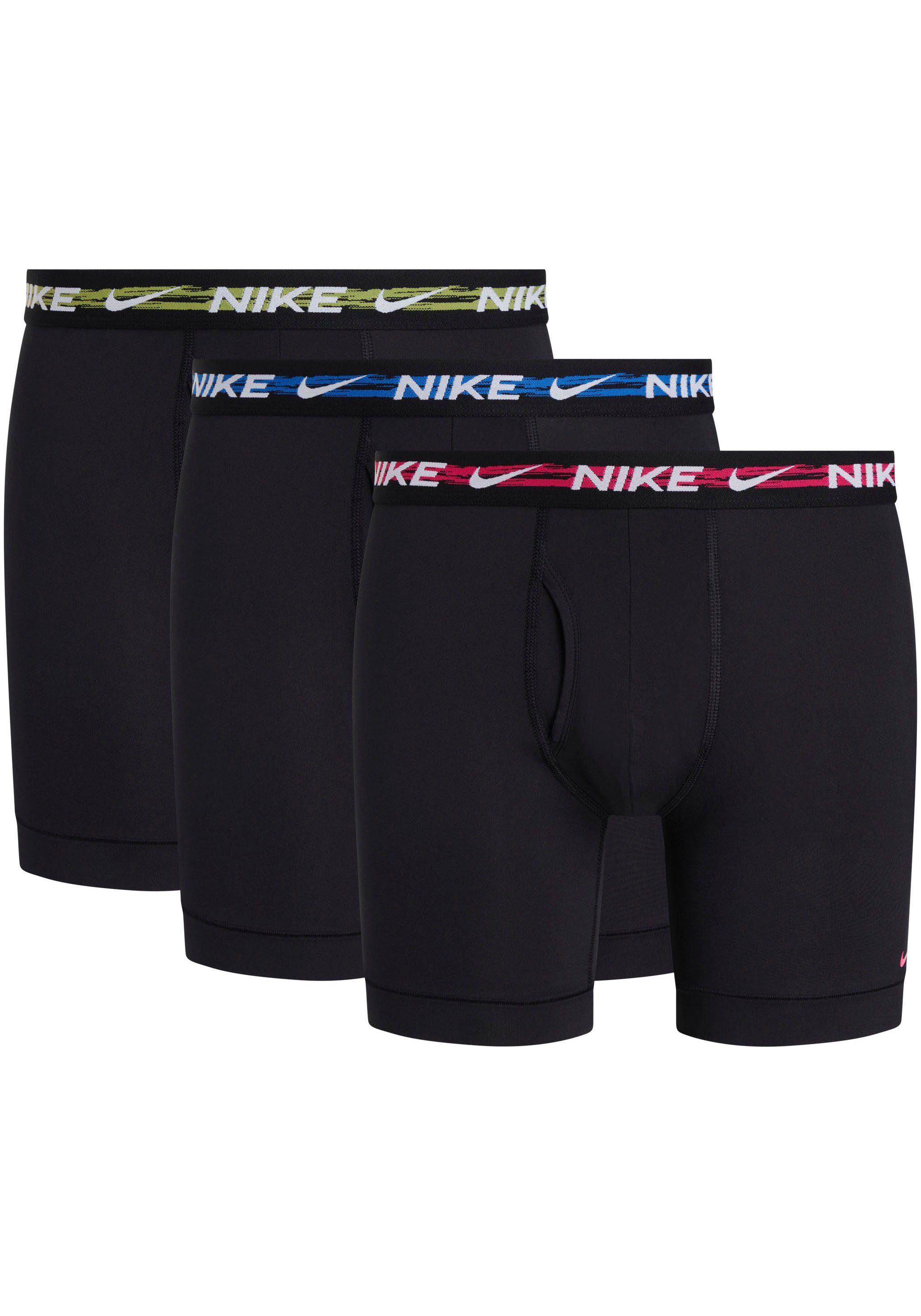 NIKE Underwear Boxer BOXER BRIEF 3PK (Packung, 3-St., 3er-Pack) mit Logo-Elastikbund