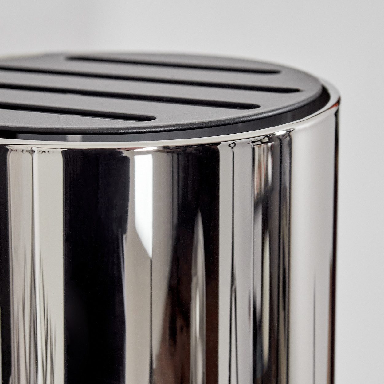 hofstein Wandleuchte Wandlampe aus Metall/Glas in Schwarz/Chrom/Rauch, ohne Leuchtmittel, moderne Up&Down-Leuchte mit Lichteffekt, Schalter am Gehäuse, G9