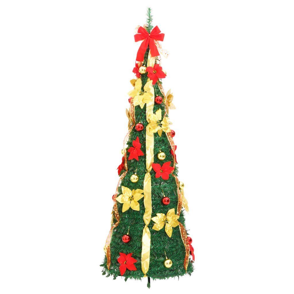 vidaXL LED Baum cm 180 Grün LEDs Pop-Up-Weihnachtsbaum Künstlich 150