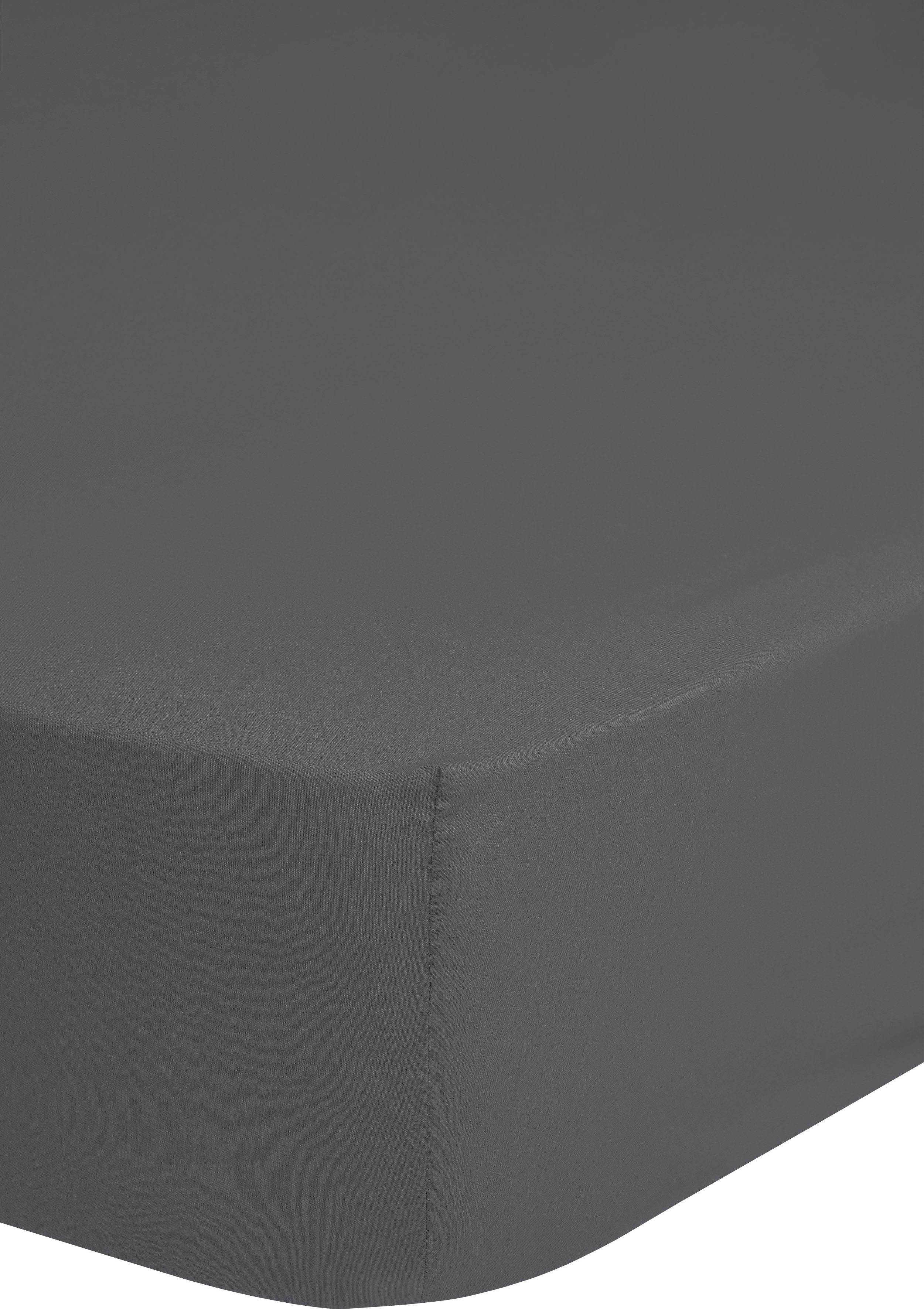 hip Натяжні простирадла Hip in Gr. 90x200, 140x200 oder 180x200 cm, Satin, Gummizug: rundum, (1 Stück), 100% Baumwolle, Mako-Satin, Rundumgummi, bis 25 cm Höhe