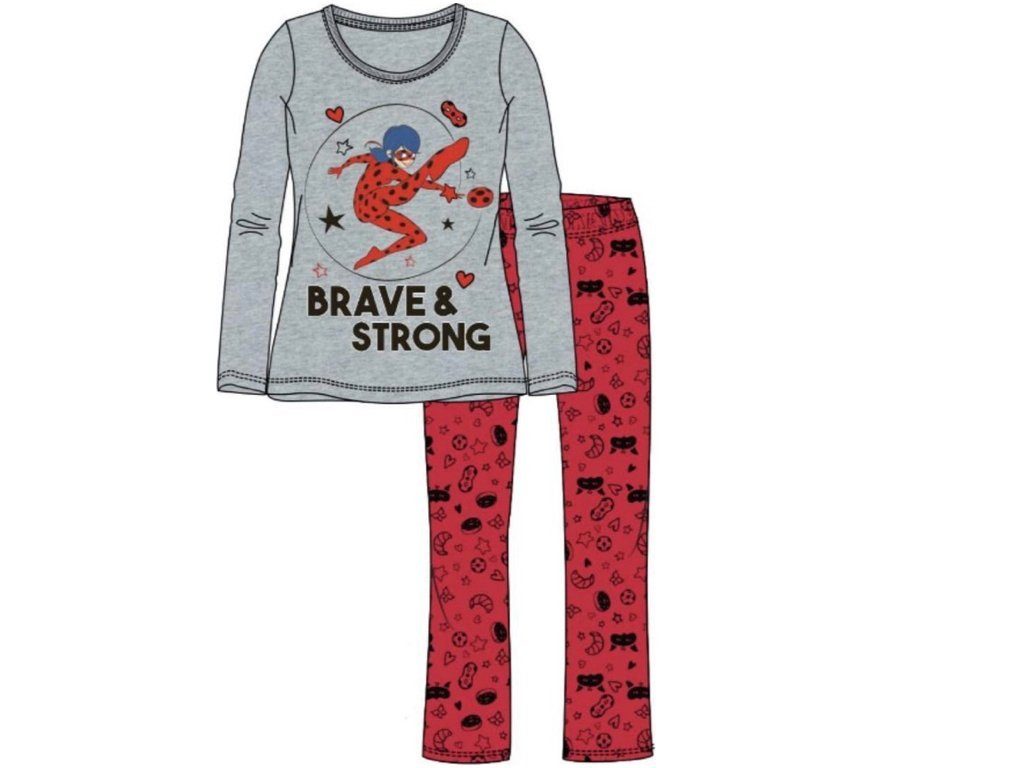 Miraculous - Ladybug Schlafanzug Miraculous Ladybug Schlafanzug grau
