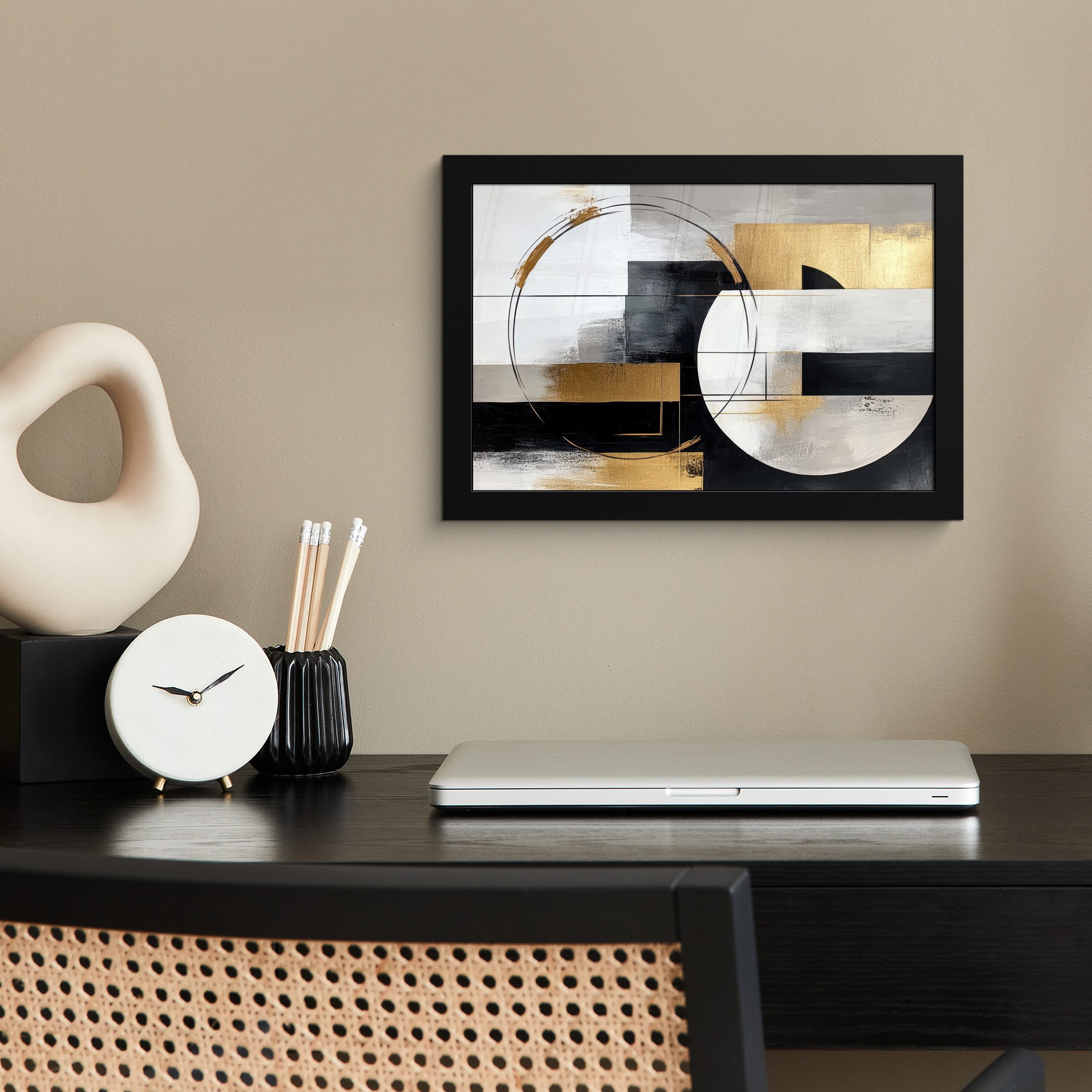 MuchoWow Poster Abstrakt - Gold - günstig online kaufen