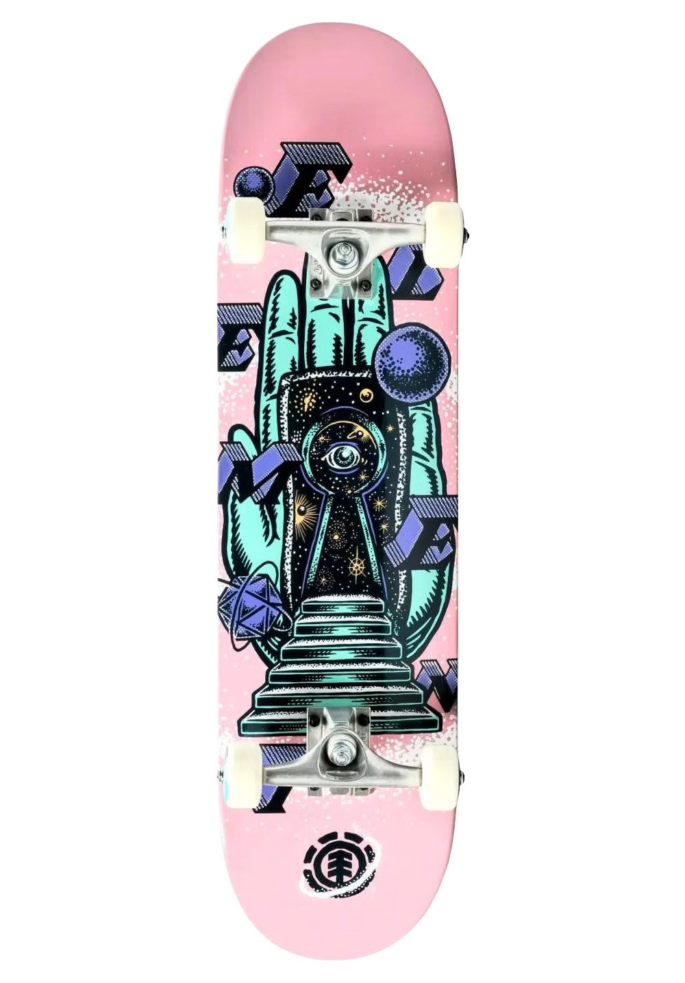 Element Skateboard Galaxy Gate 8.0", für Anfänger und Fortgeschrittene