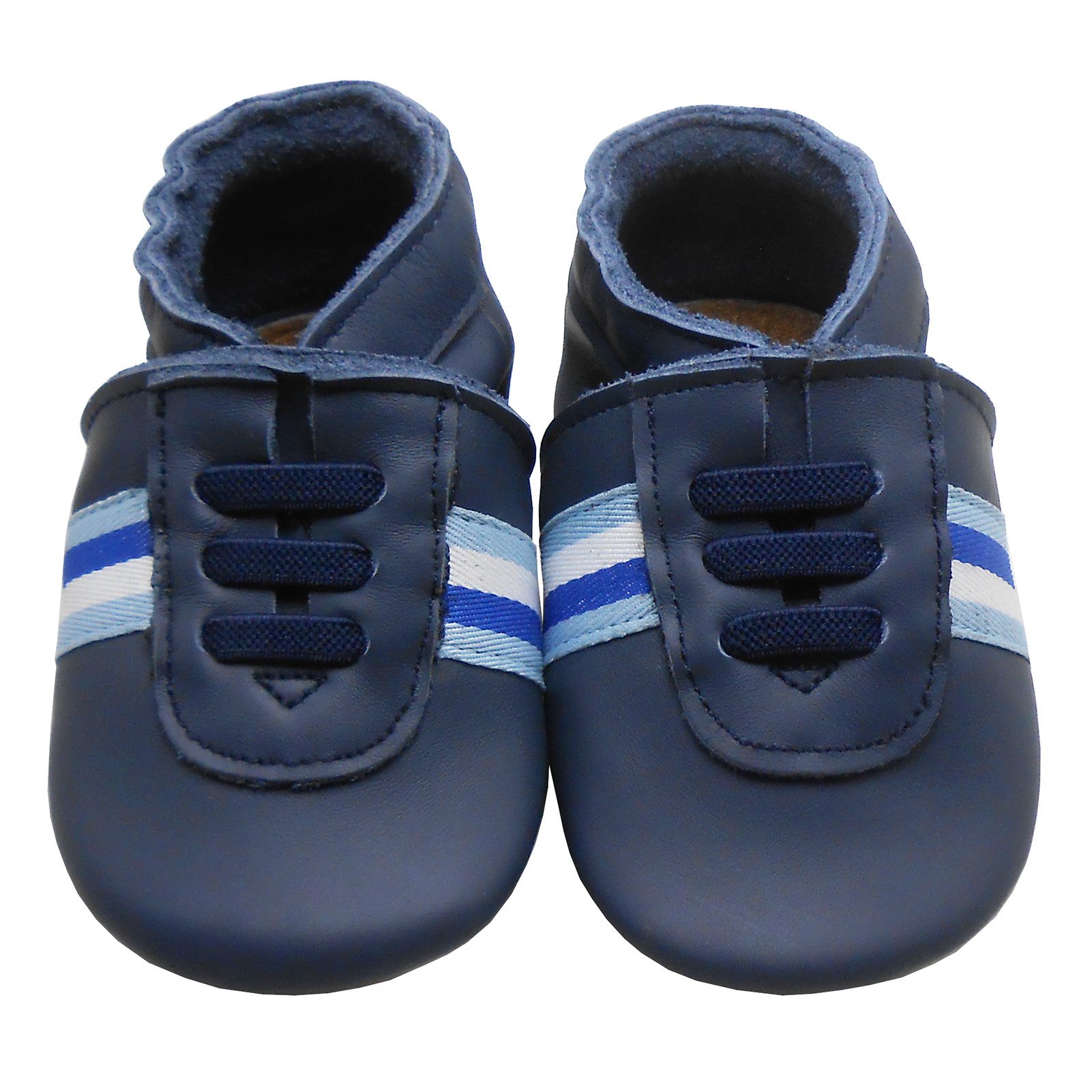 mepiq Outdoor Krabbelschuhe mit Gummisohle Baby Lauflernschuhe lederpatschen Sneaker (Handgenäht, weiche, leichte, flexible, rutschfest) 100% Leder – Bild 2 von 5
