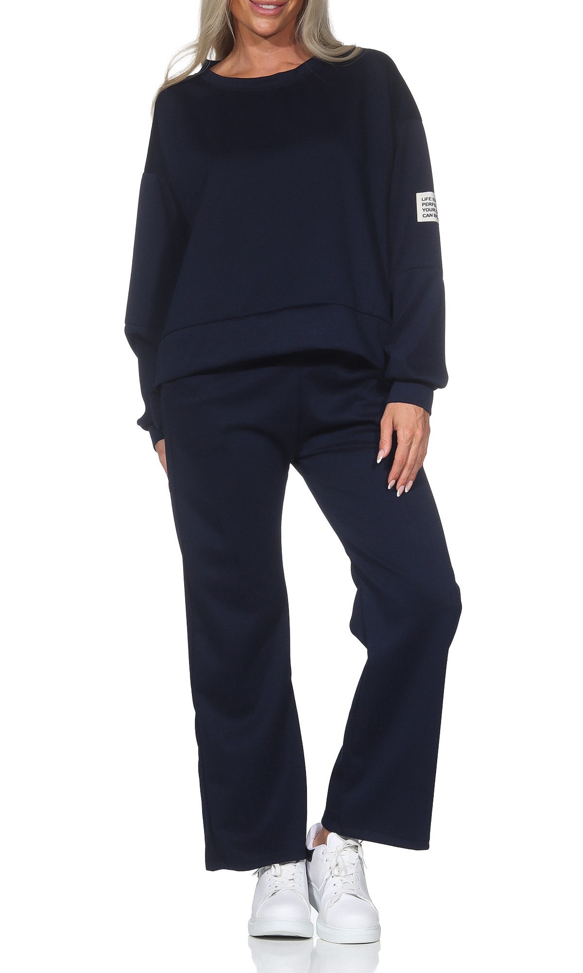 simaranda Jogginganzug Damen Jogginganzug 9 36-40 Dunkelblau