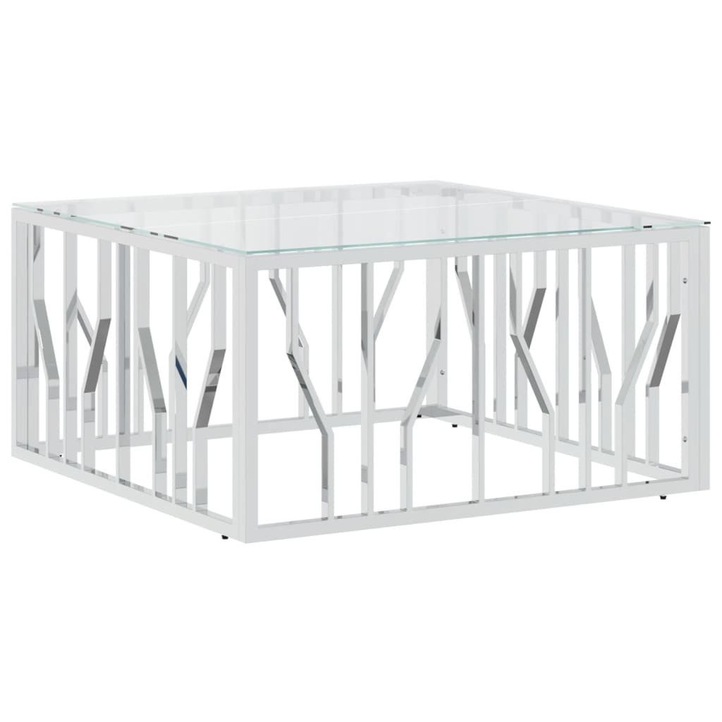 furnicato Couchtisch 80x80x40 cm Edelstahl und günstig online kaufen