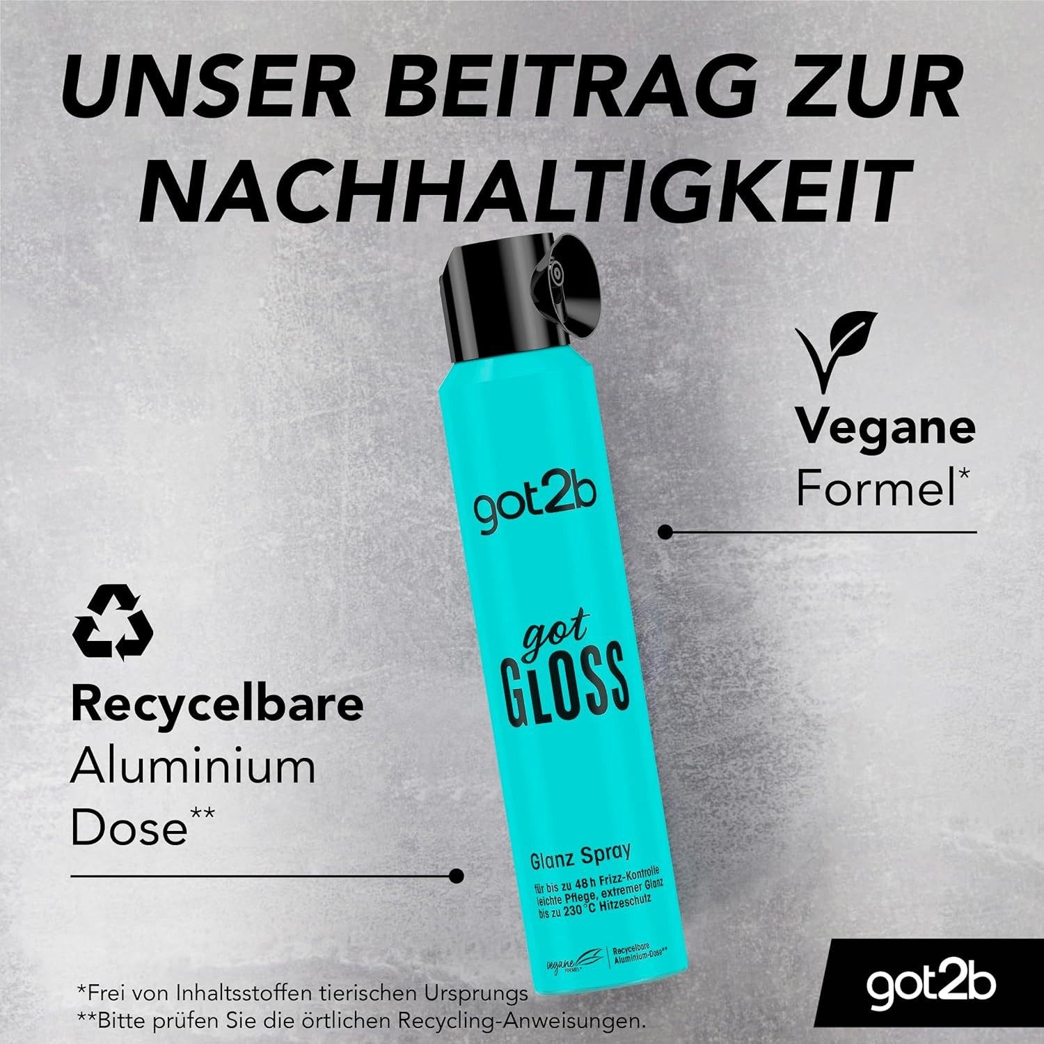 got2b Haarspray Glanz Styling Spray gotGloss 200ml, 1-tlg., bis zu 48h Frizz-Kontrolle