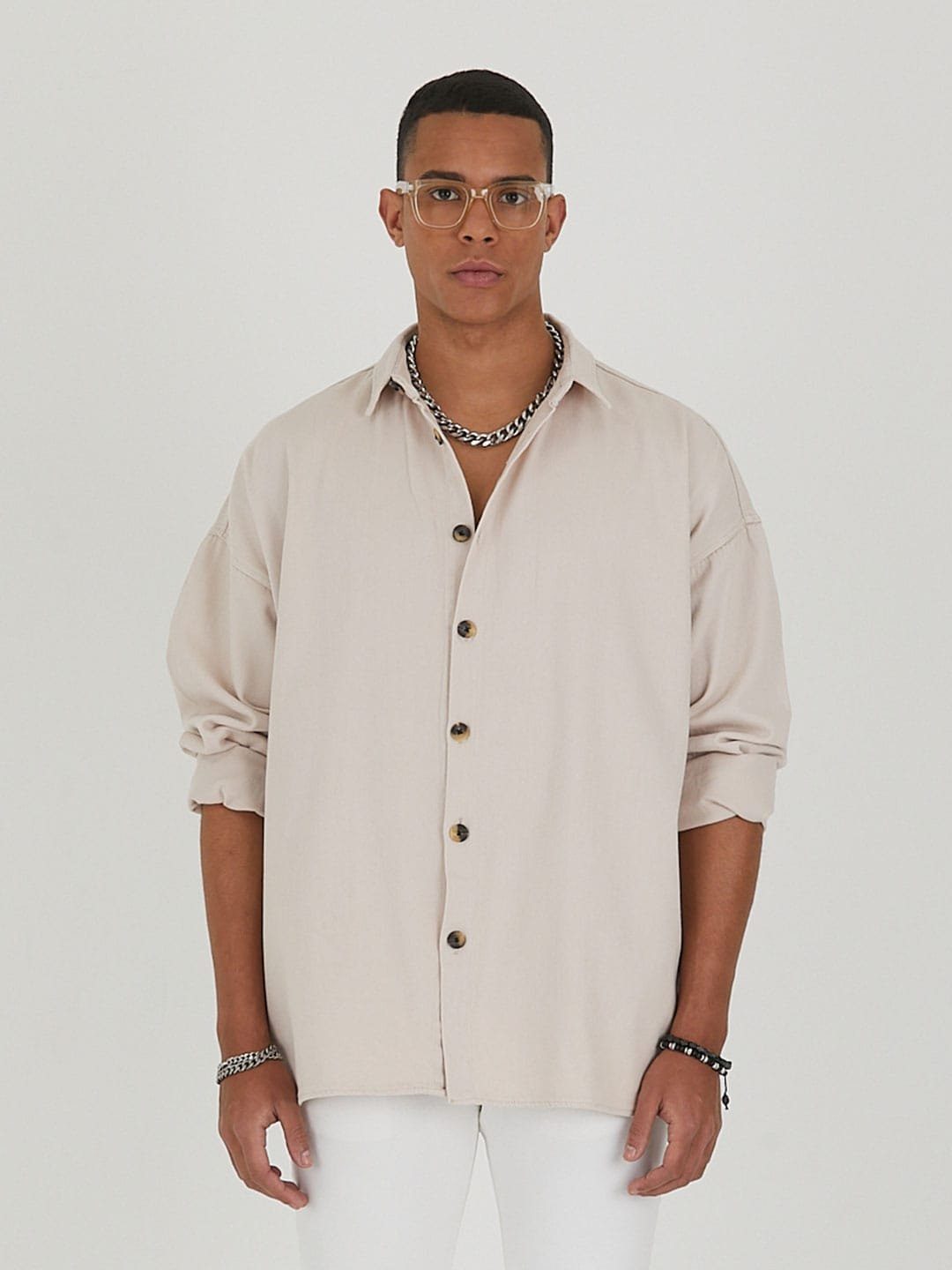 COFI Casuals Jeanshemd Jeanshemd Oversize Cotton Hemd 100% Baumwolle günstig online kaufen