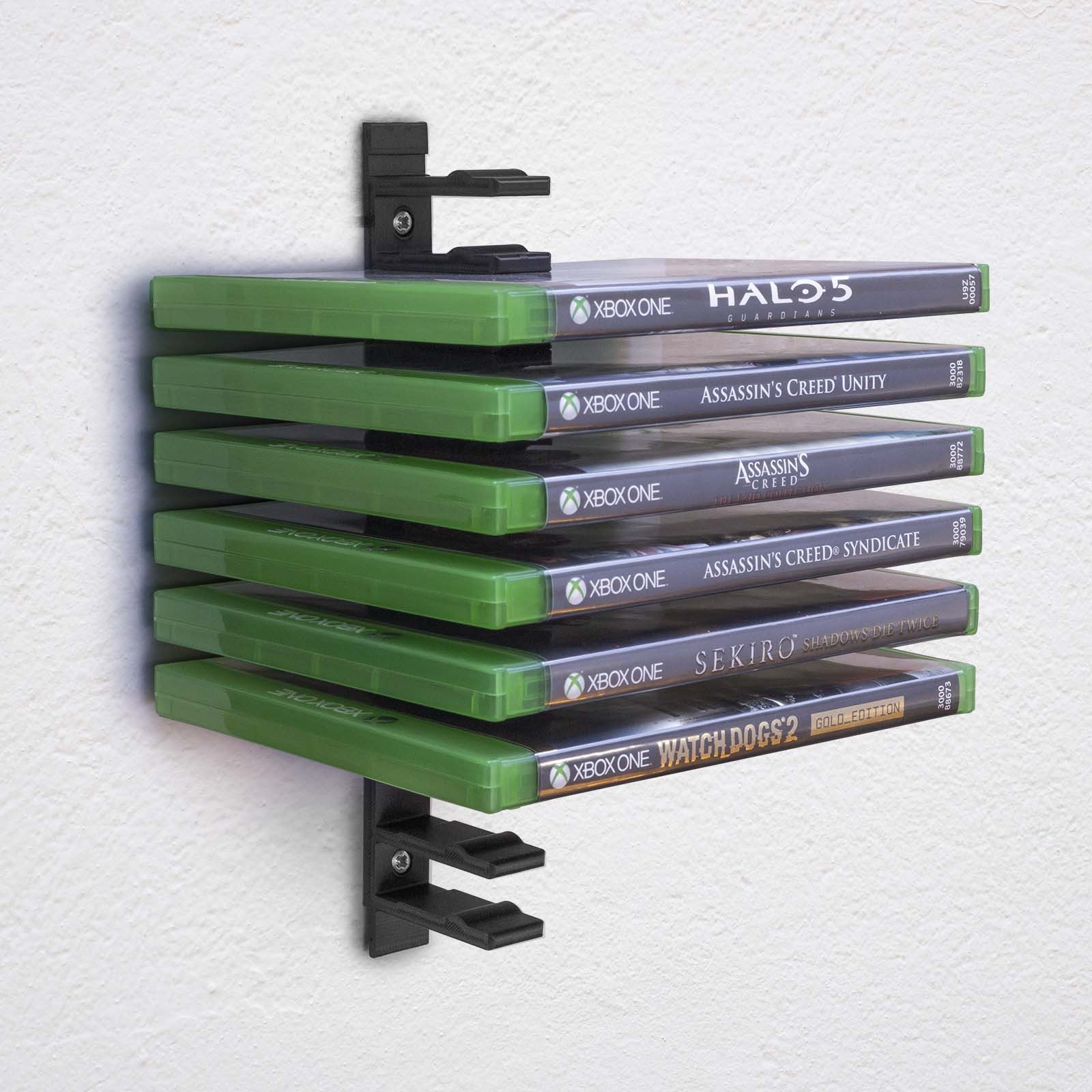 Mobilefox Media-Regal Floating Wandhalterung Modular Halterung für Blu Ray Xbox Spiele