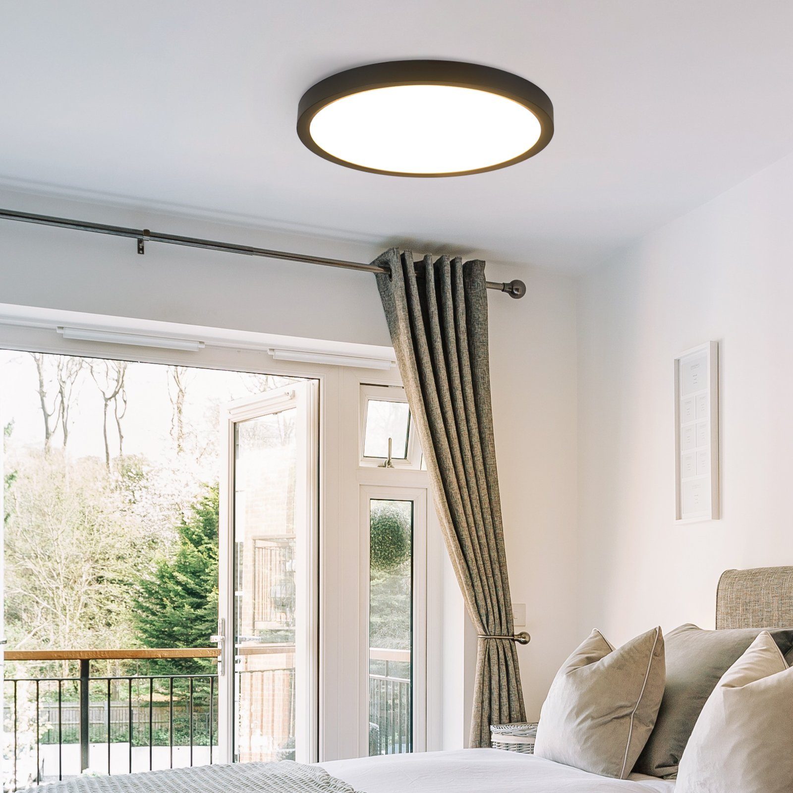 ZMH LED Deckenleuchte Modernes LED-Licht für Wohnzimmer, Schlafzimmer, Flur und Küche, Hochwertige Design, LED fest integriert, Warmweiß-Neutralweiß-Kaltweiß, 2 – Bild 3 von 5