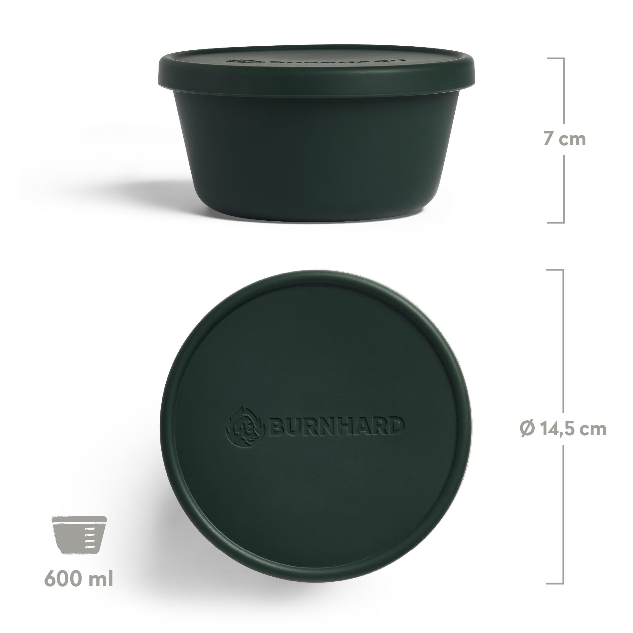 BURNHARD® Aufbewahrungsbox Pizzaballenbox mit Deckel 6er-Set (ideal für Stü günstig online kaufen