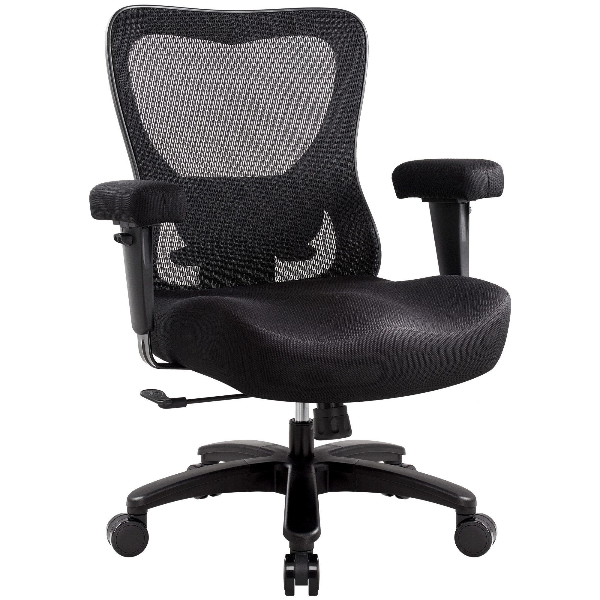 IWMH Bürostuhl Drehstuhl mit Verstellbarer Lendenstütze und Armlehne (Starke Belastung Gaming Stuhl), Ergonomischer Schreibtischstuhl, Mesh Stuhl mit breiter Sitzfläche