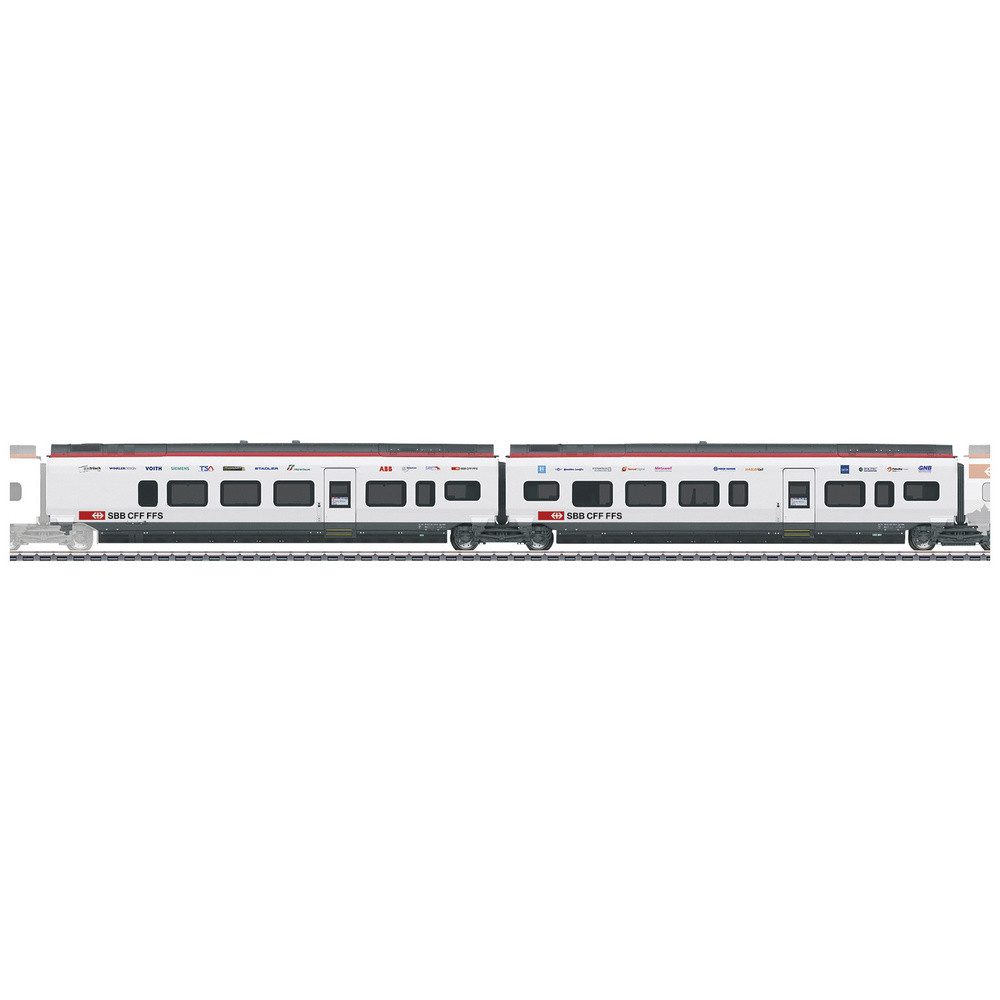 Märklin Elektrolokomotive Märklin 43467 H0 Ergänzungswagen-Set 2 zum RABe 501 Giruno der SBB