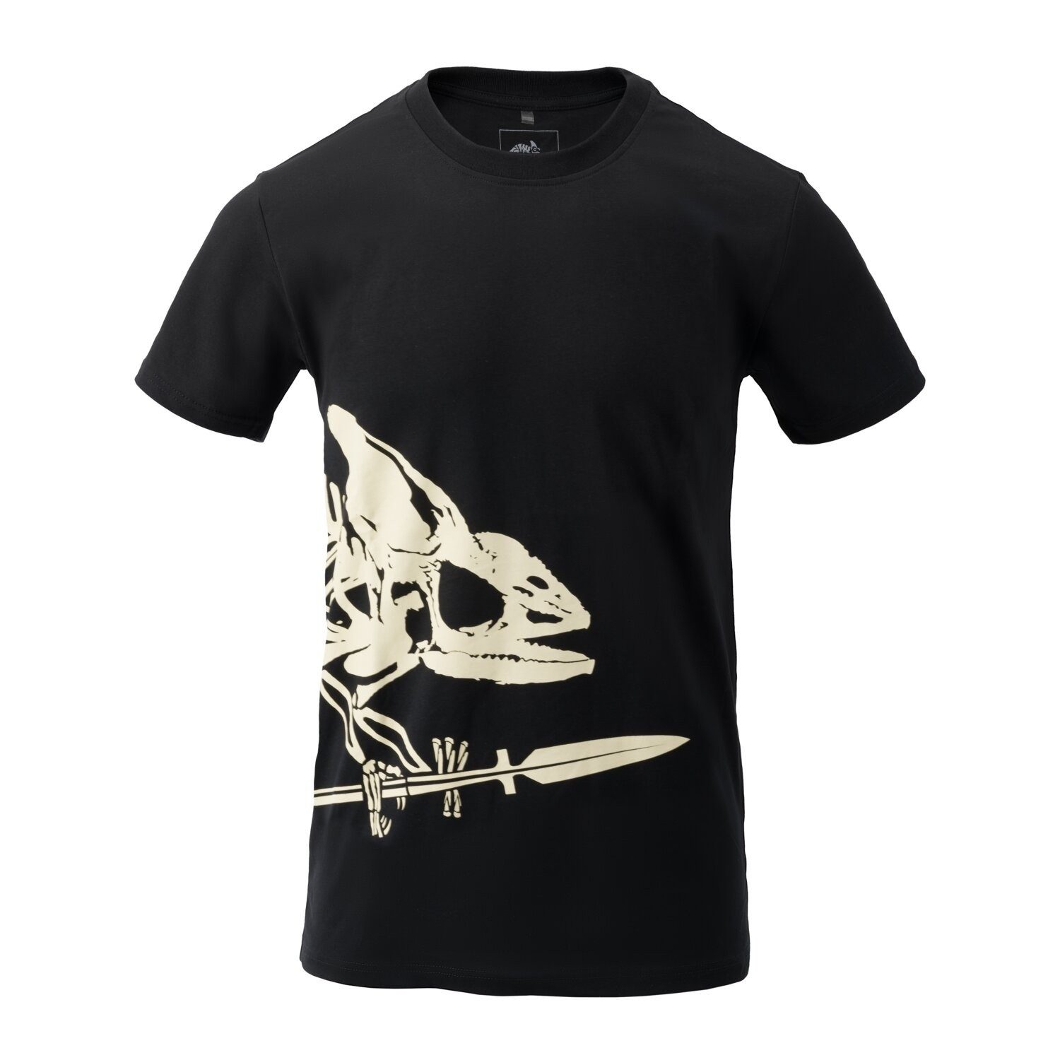 Helikon-Tex T-Shirt Helikon-Tex Baumwoll T-Shirt Full Body Skeleton in schwarz (1-tlg) leicht, resistente Bedruckung