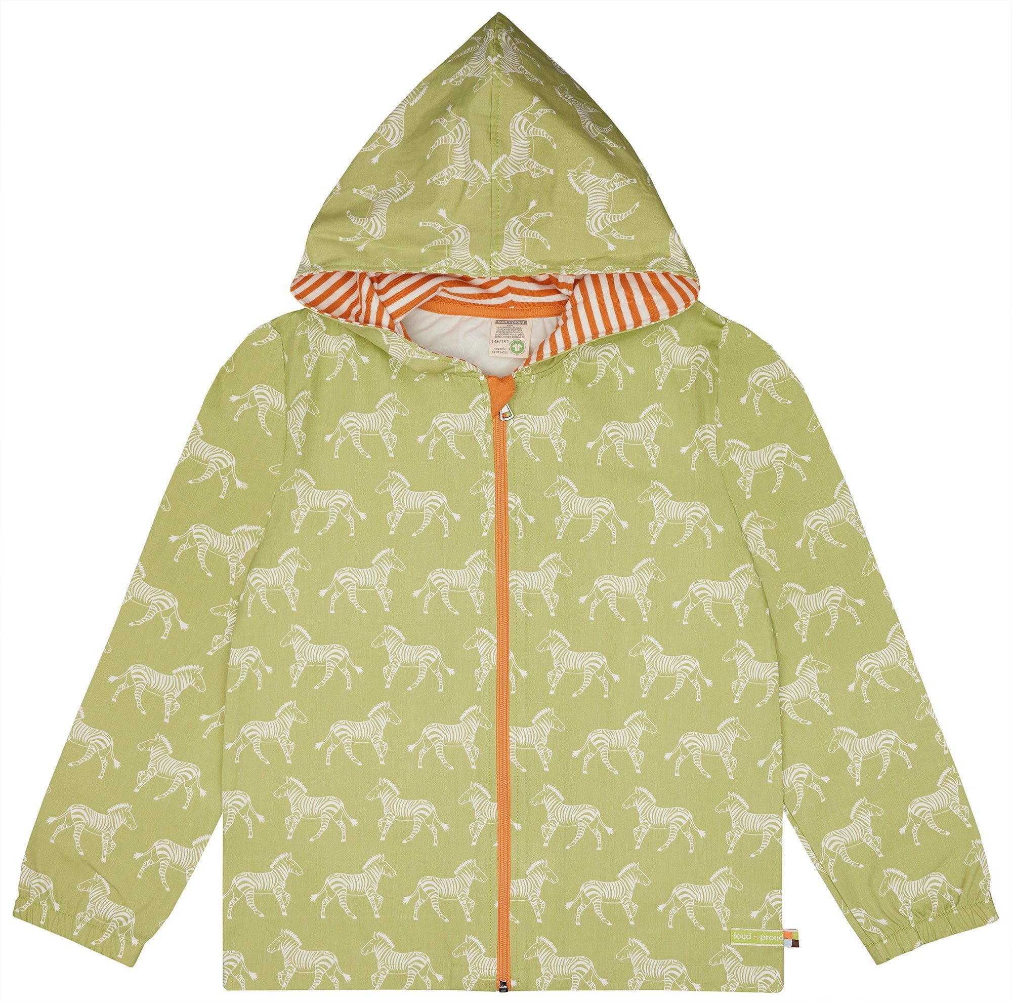 loud + proud Outdoorjacke mit Druck, wasserabweisend Bio Baumwolle