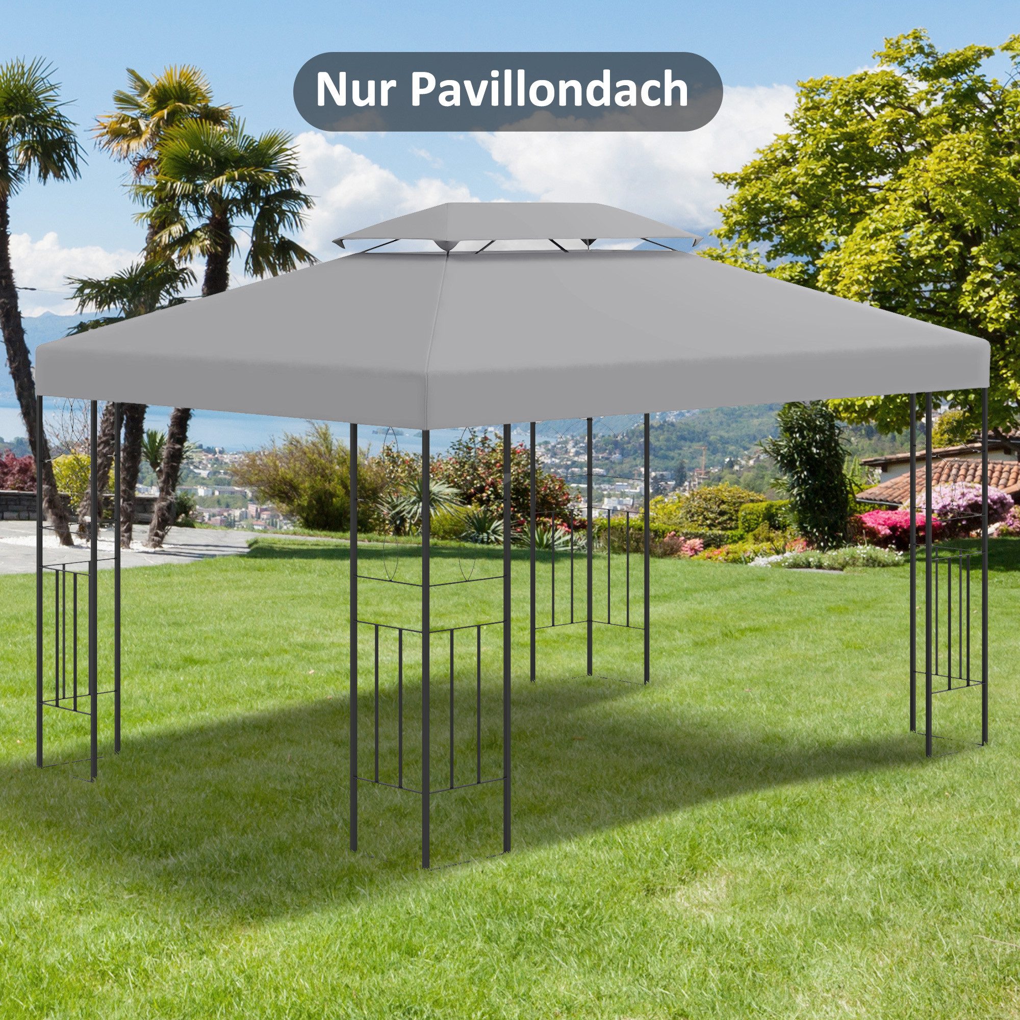 Outsunny Pavillon-Ersatzdach 3 x 4 m, günstig online kaufen