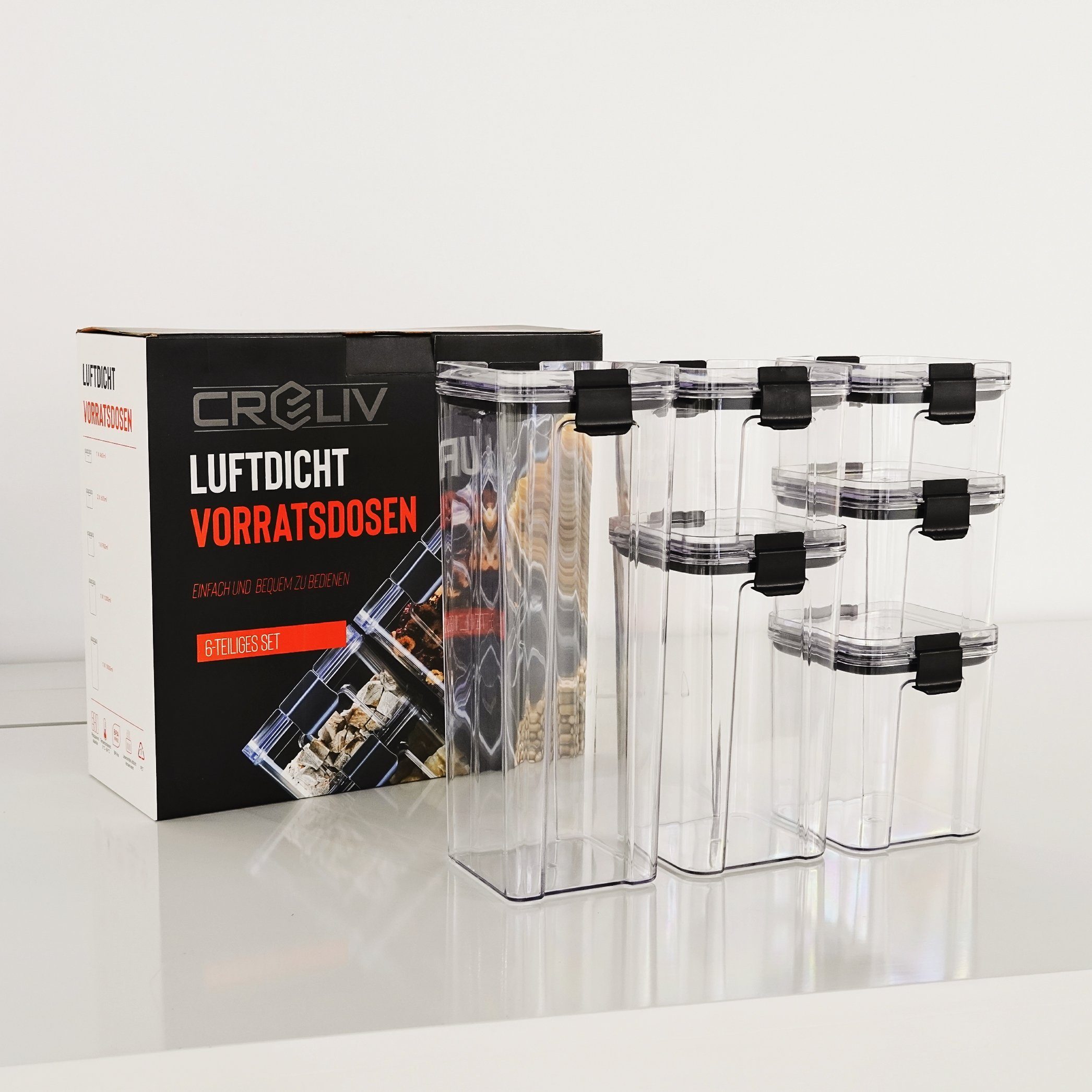 Creliv Aufbewahrungsdose Vorratsdosen mit Geschenkpackung, Luftdicht & Stap günstig online kaufen
