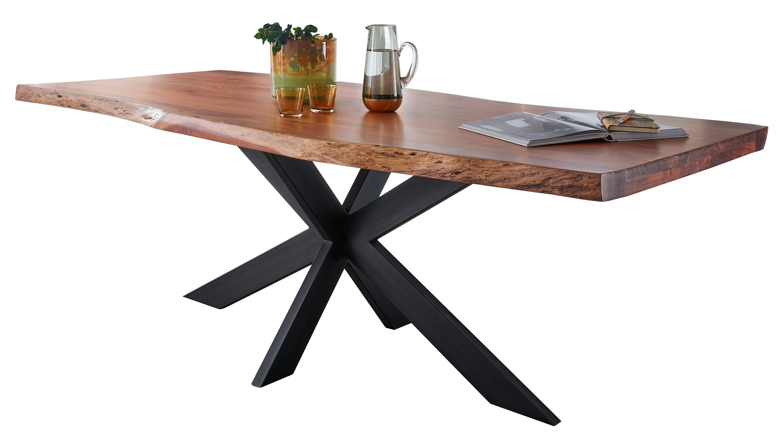 Massivart® Baumkantentisch TIM / Massivholz Akazienholz günstig online kaufen