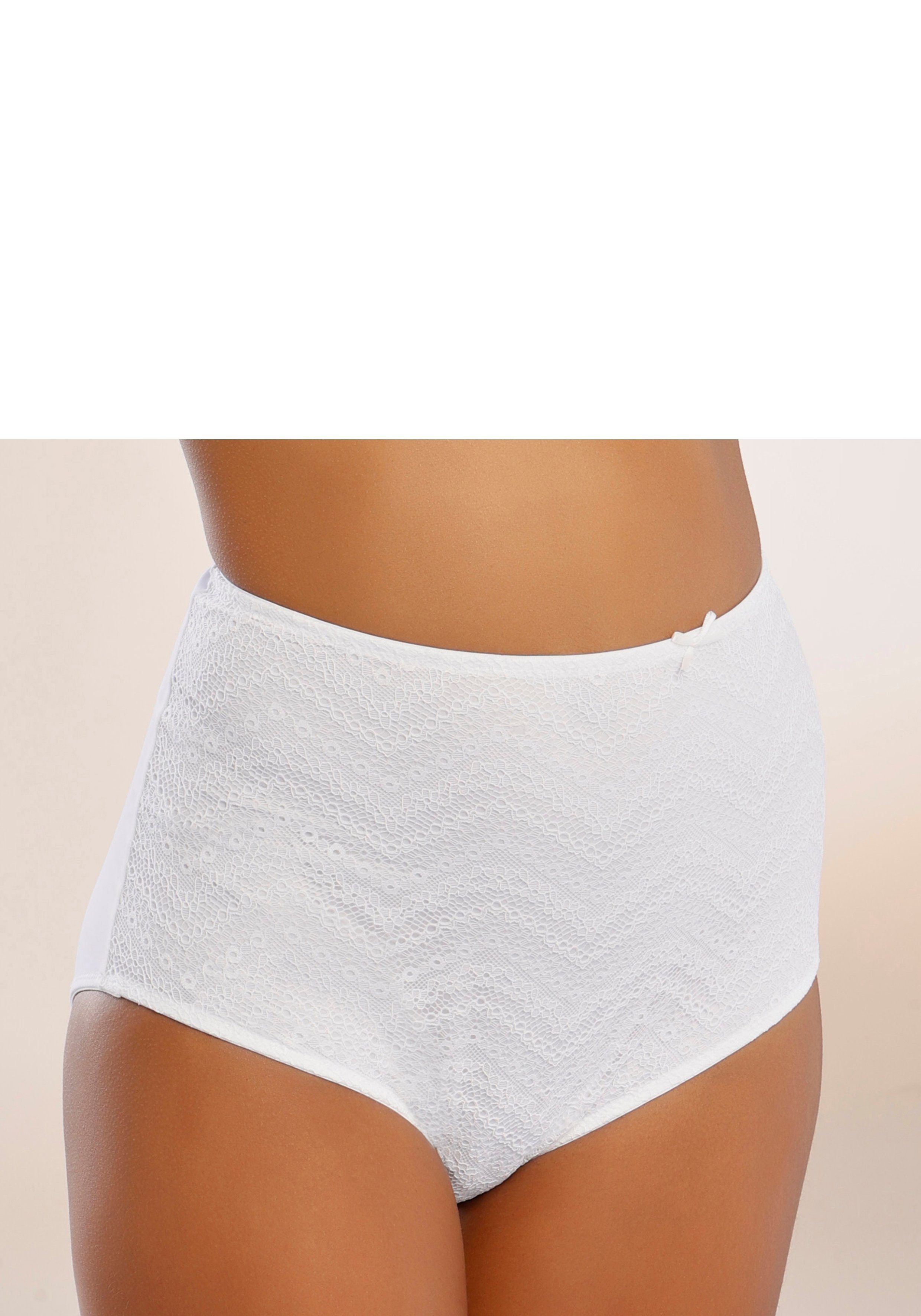 LASCANA High-Waist-Slip aus modischem Netzmaterial
