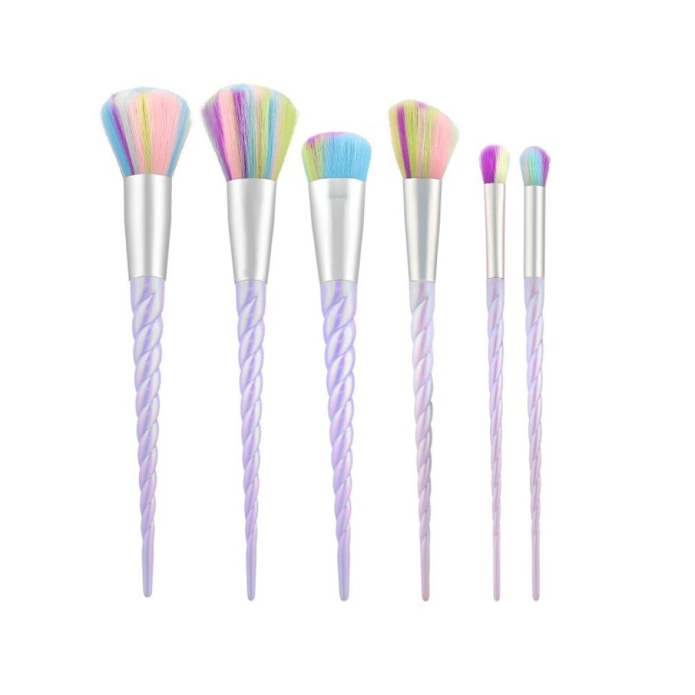 MIMO Augenbrauenpinsel MIMO 6 Teilig Einhorn Makeup Pinsel Set