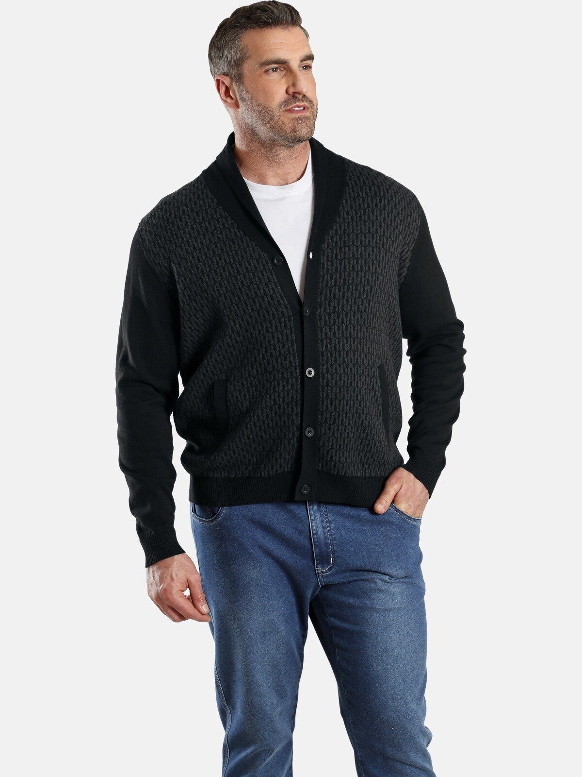 Charles Colby Cardigan +Fit RONAN uni hinten Kollektion, DUKE