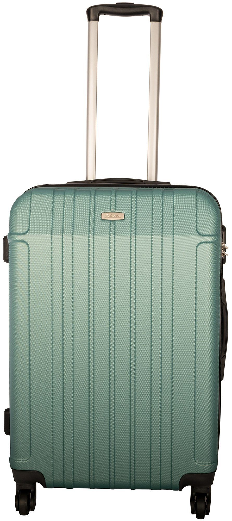 Cahoon Hartschalen-Trolley Koffer Trolley / 66 Liter / Reisekoffer Hartschale 4-Rollen, 4 Rollen ocean-green