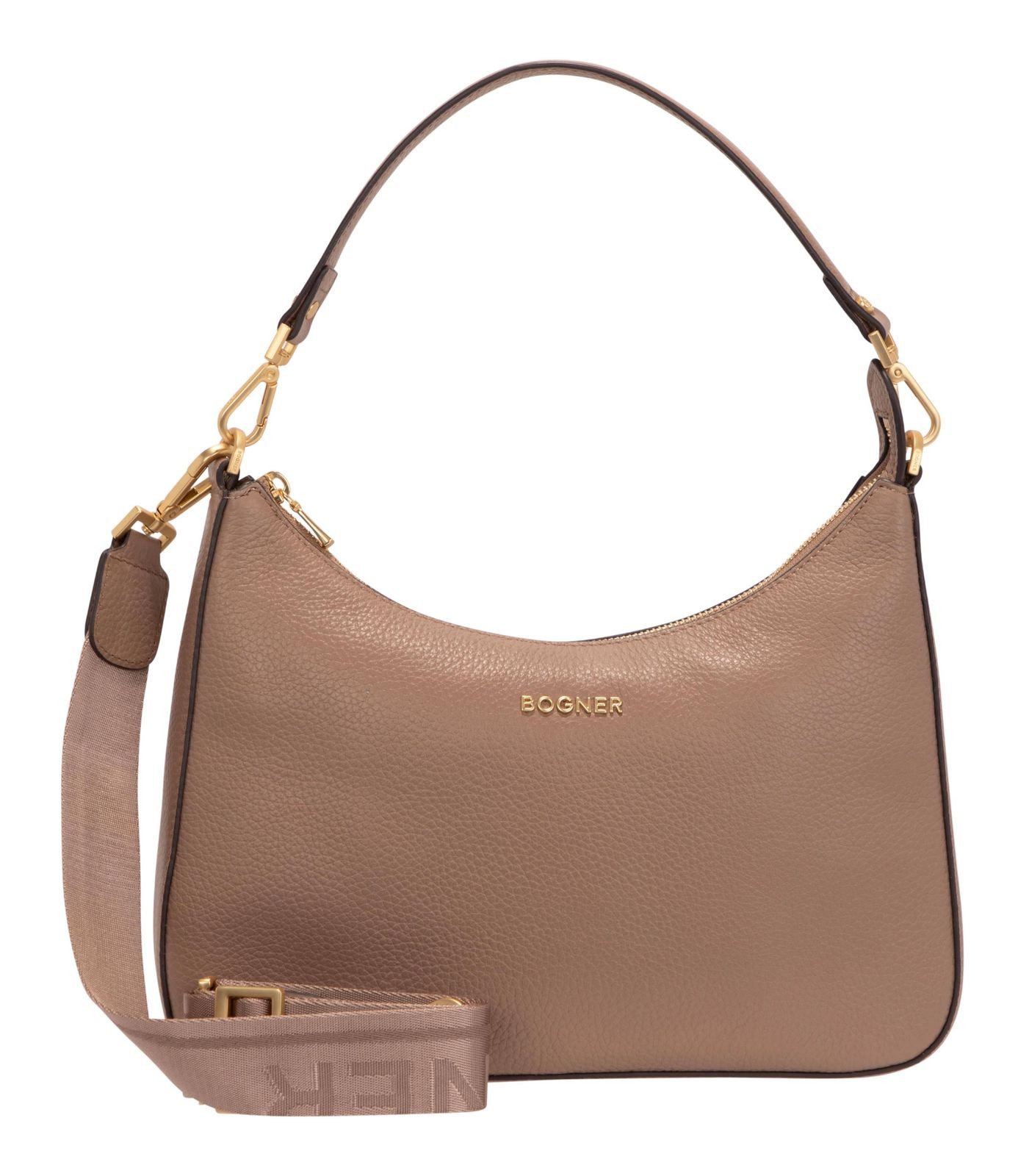 BOGNER Schultertasche Odette Shoulderbag, aus echtem Rindsleder